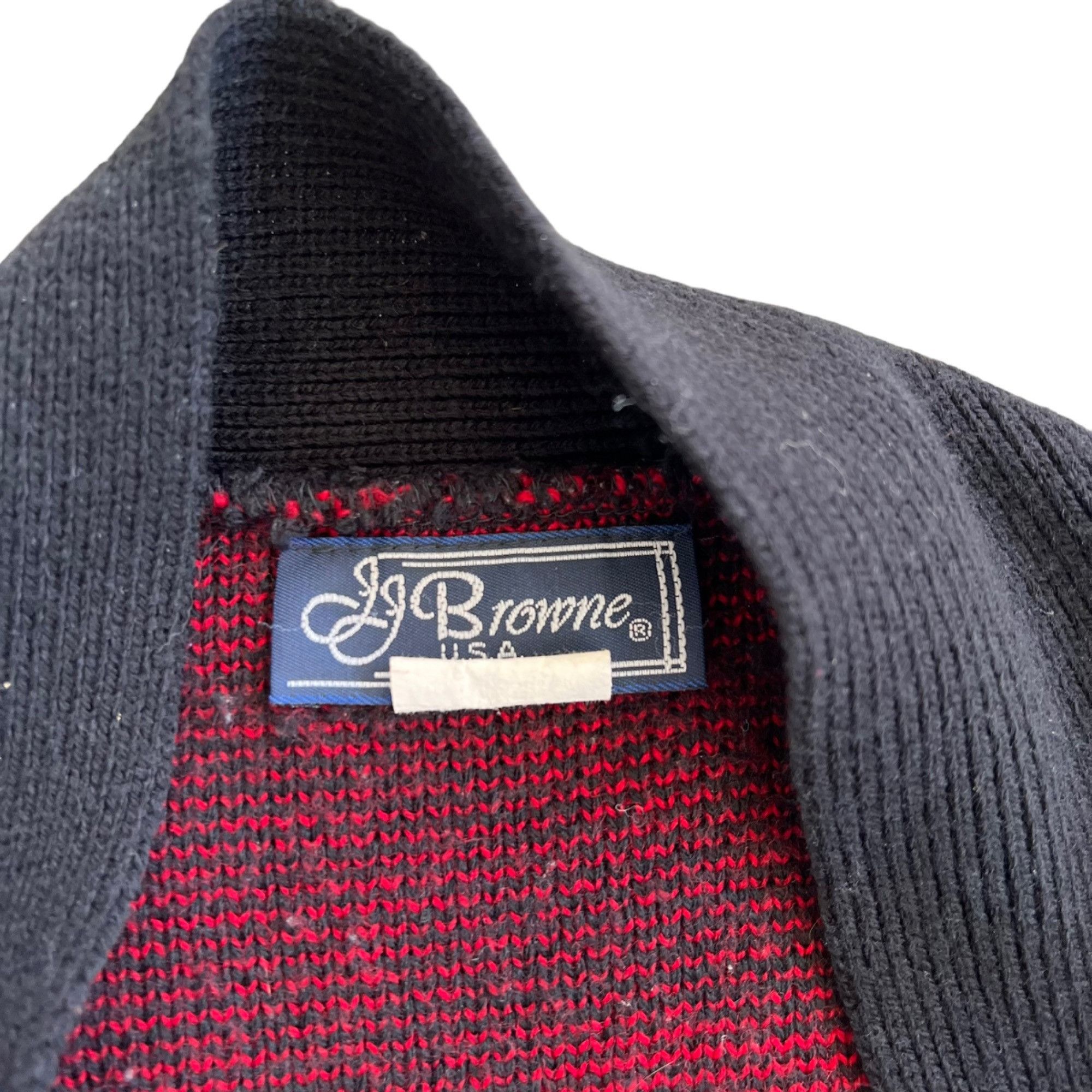 Vintage Vintage JJ Browne Plaid Sweater Cardigan L Size L / US 10 / IT 46 - 2 Thumbnail