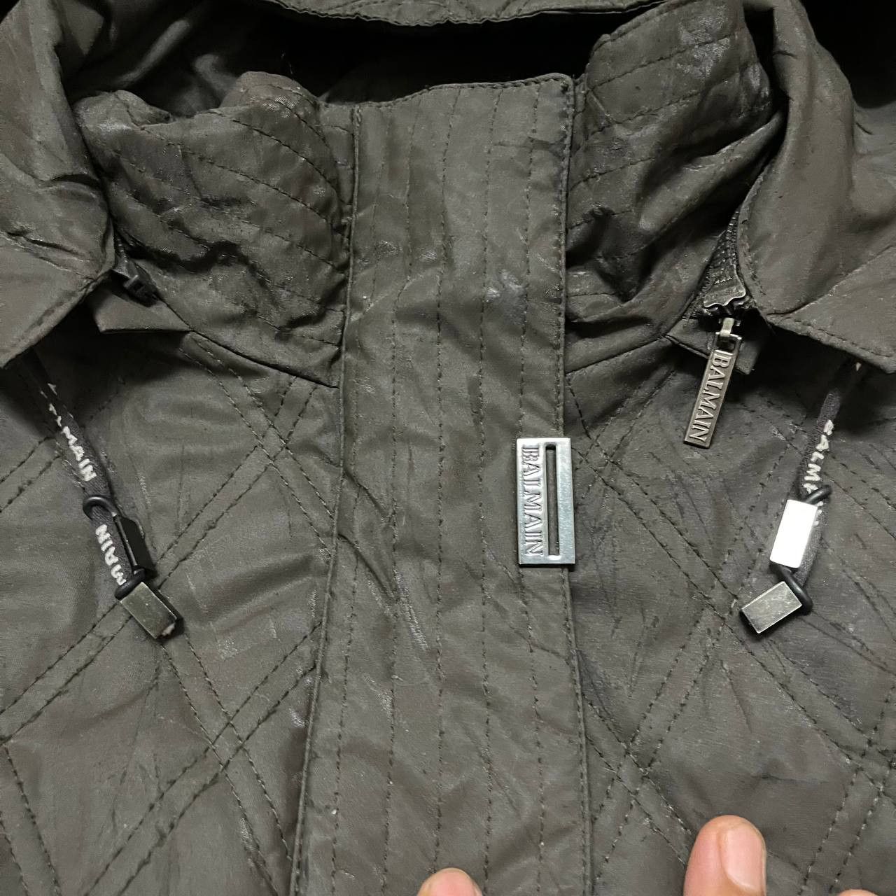 Balmain Balmain Paris Quilted Jacket with Hood Size US M / EU 48-50 / 2 - 5 Thumbnail