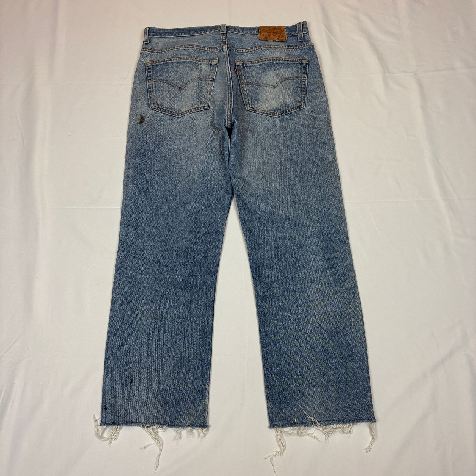 Levi's Vintage 90s Levi's 501 Straight Leg Jeans USA 35x28.5 Size US 35 - 3 Thumbnail