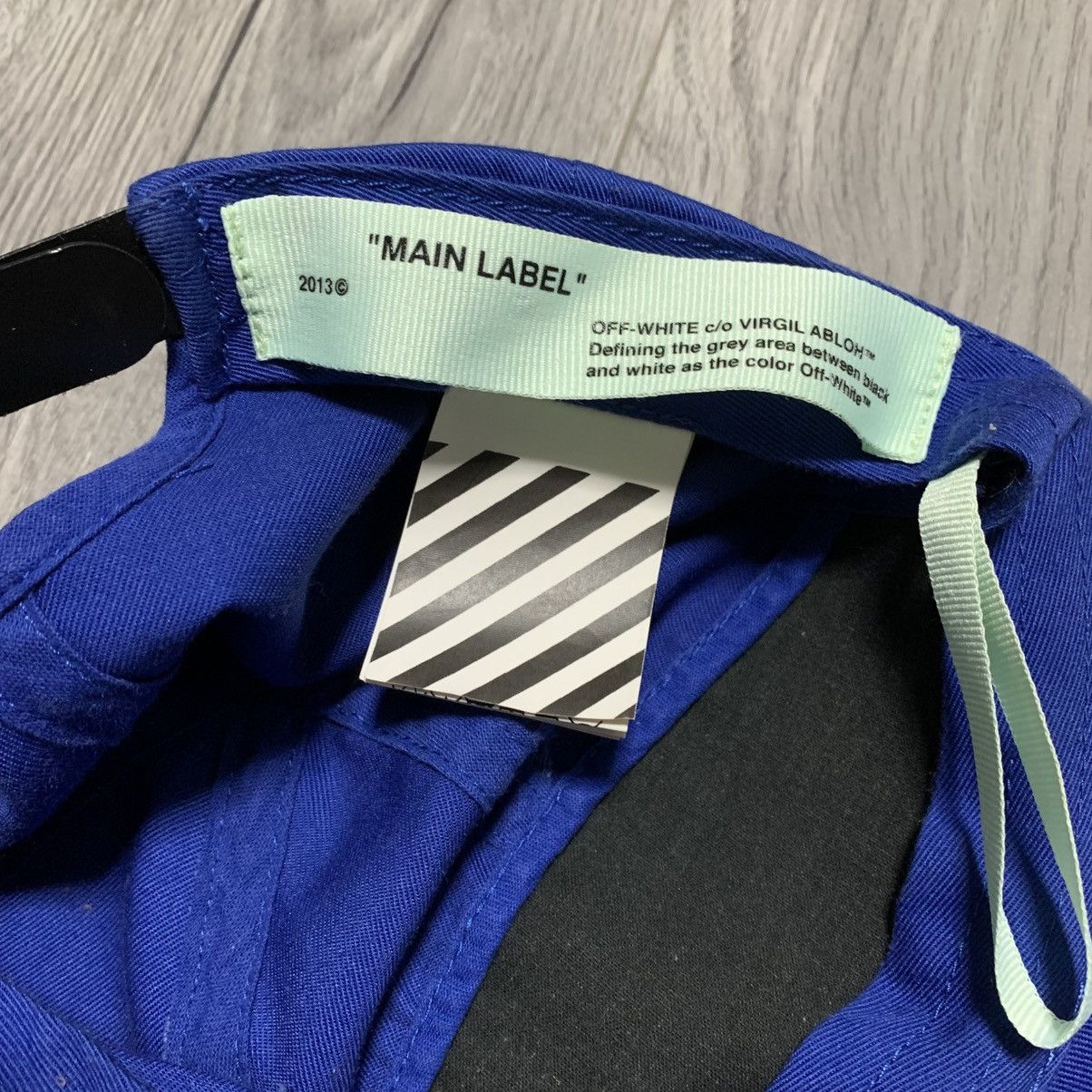 Off-White Off White Cap Blue Off Logo Hat Virgil Abloh Size ONE SIZE - 6 Thumbnail