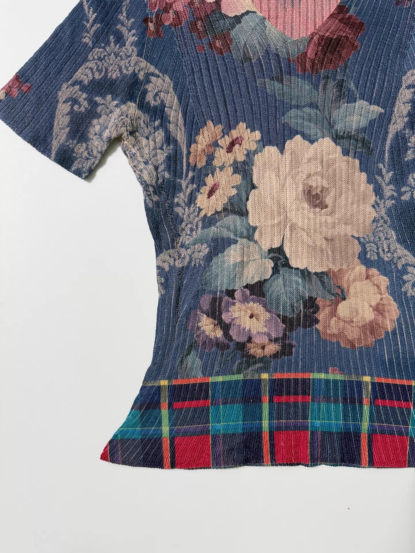 Other Yoshiki hishinuma 90s Pleated Floral Knit T Chk 3 Size L / US 10 / IT 46 - 4 Thumbnail