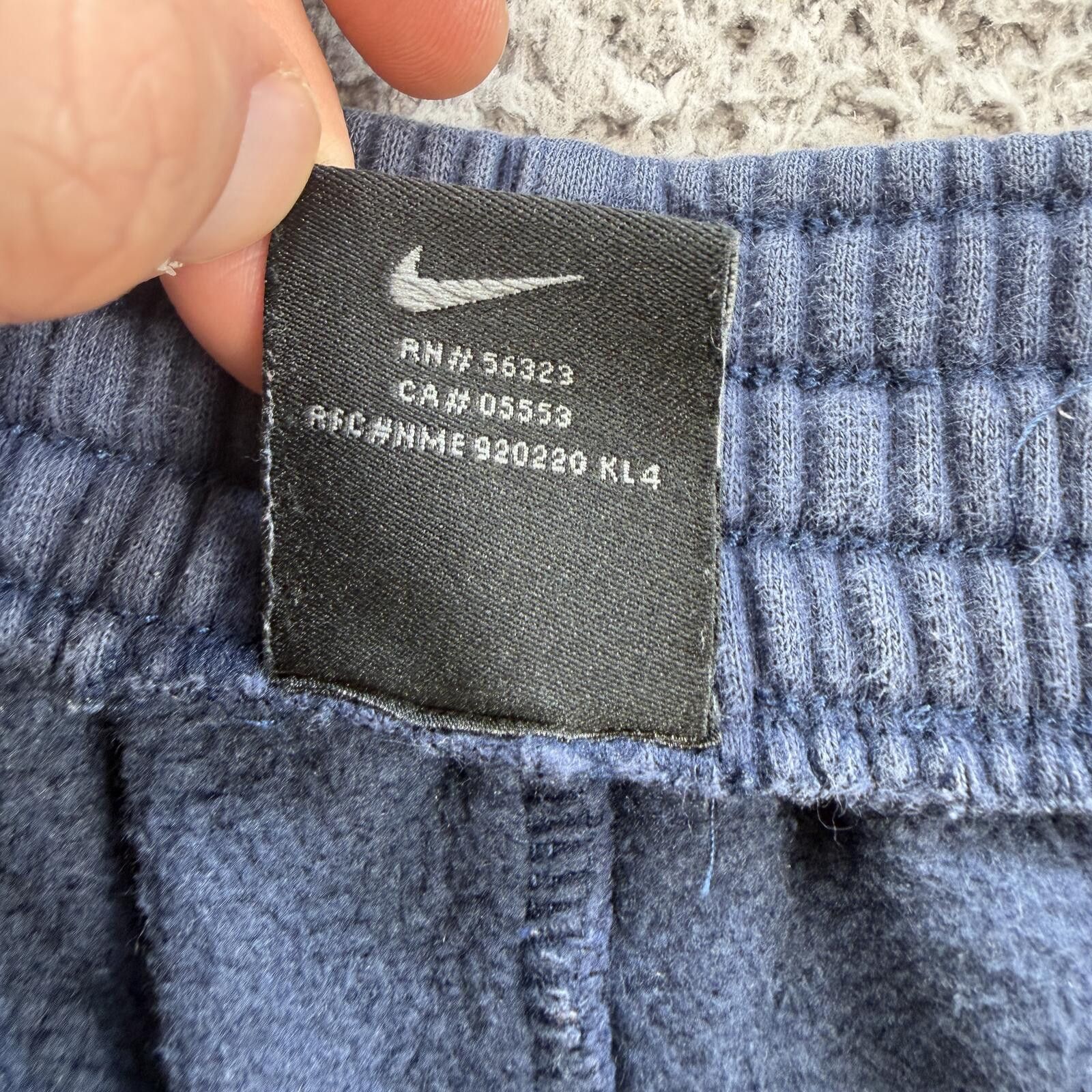 Nike Nike Fleece Sweat Shorts Mens M Blue Swoosh Lounge Shorts Size US 32 / EU 48 - 7 Thumbnail