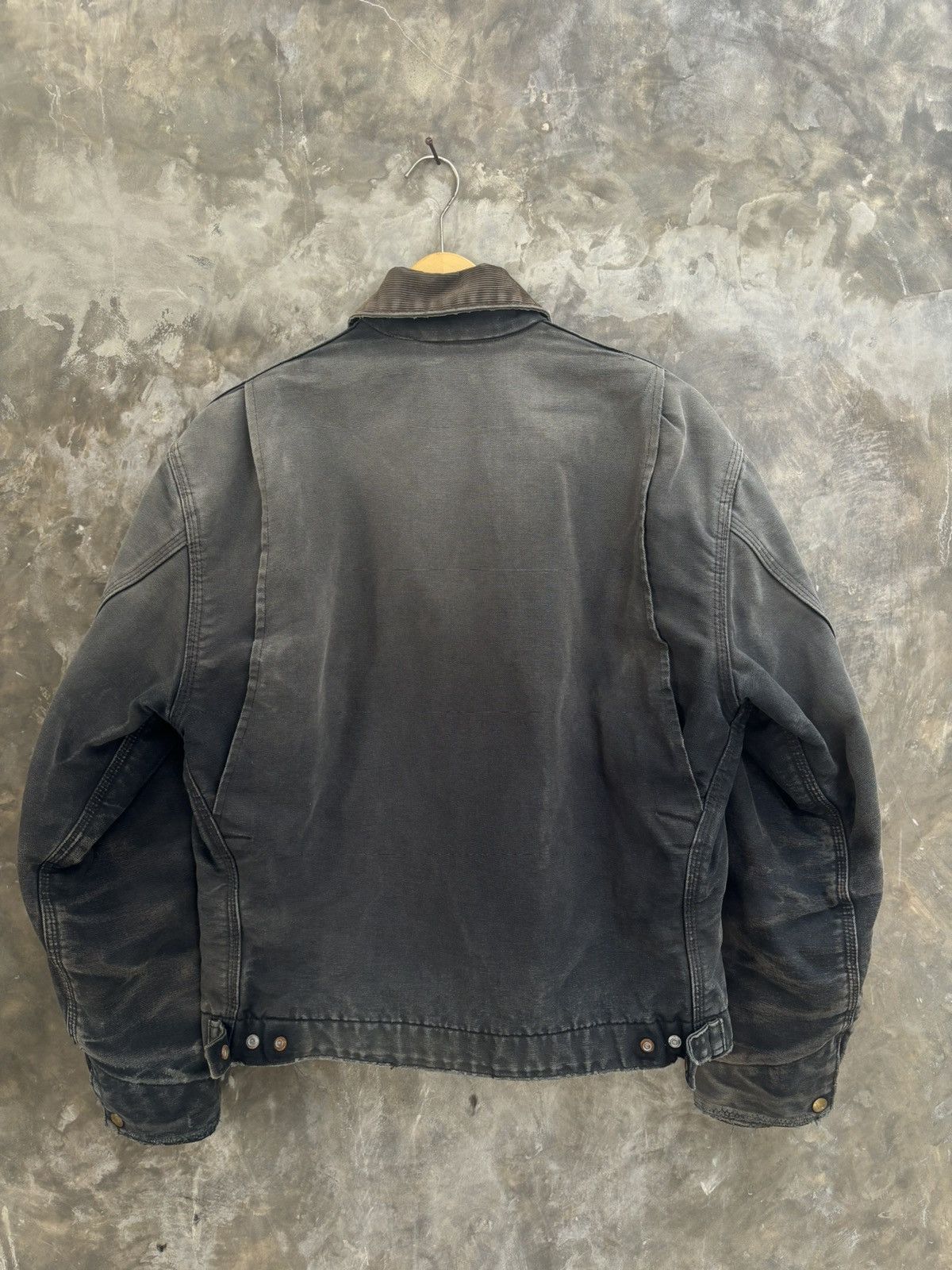 Carhartt VINTAGE BLACK FADED CARHARTT DETROIT JACKET Size US M / EU 48-50 / 2 - 5 Thumbnail