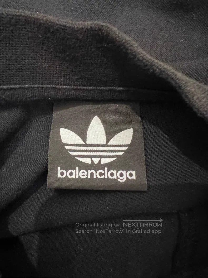Balenciaga Balenciaga Adidas Three Leaf Clover Black and Red Patchwor Size US XXS / EU 40 - 4 Thumbnail