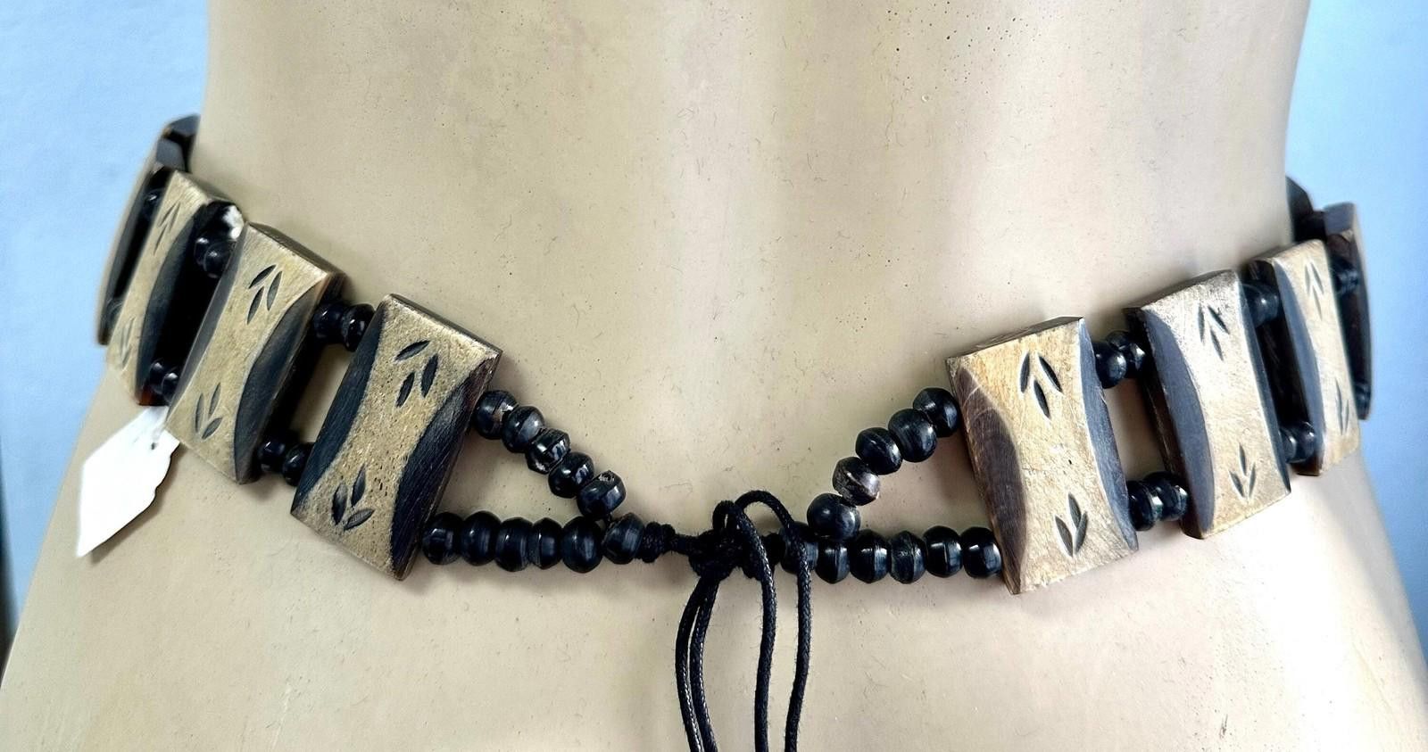Designer Fashion Wood Belt Size ONE SIZE - 2 Thumbnail