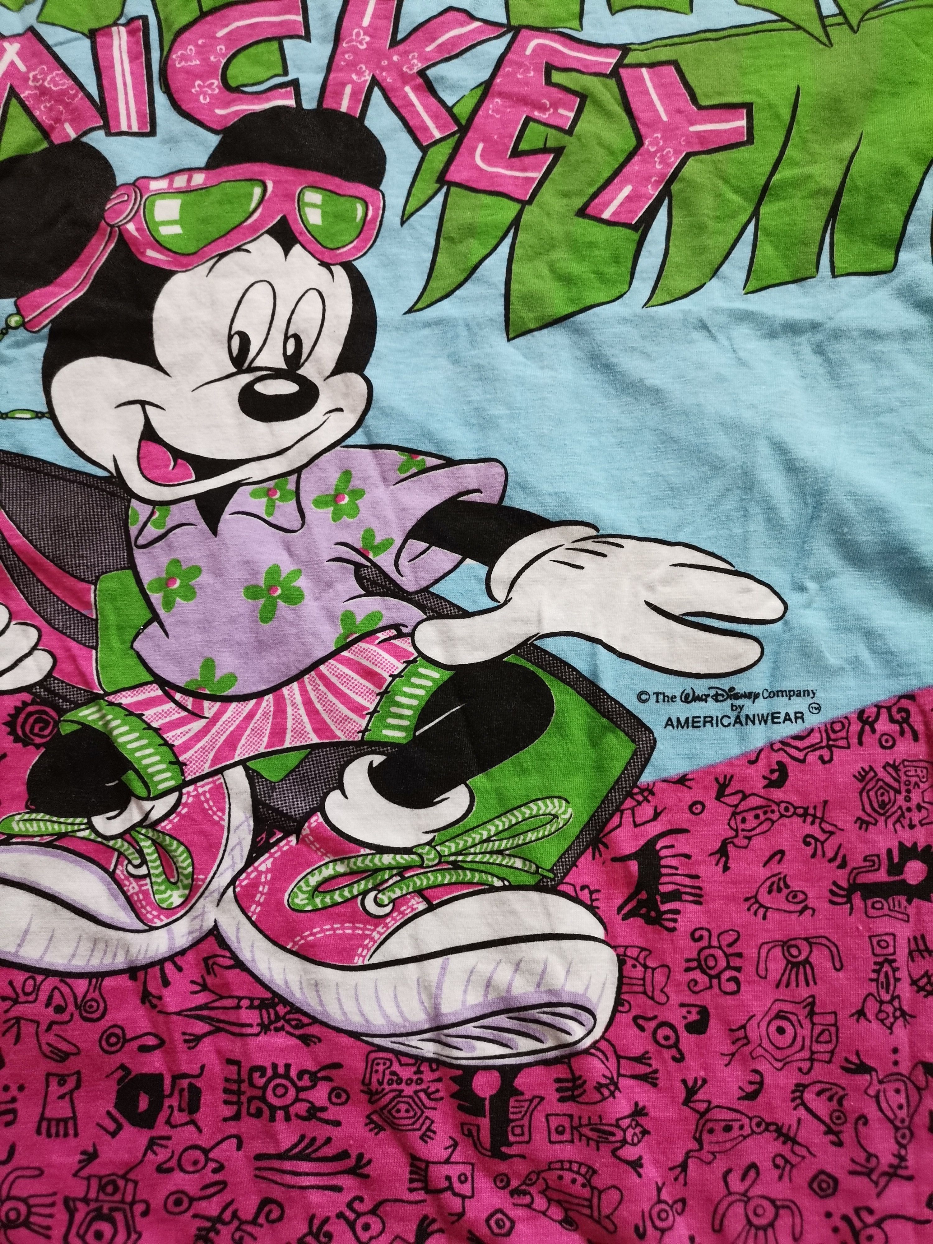 Disney Vintage Disney Americanwear Mickey Mouse 1991 Tee Size S / US 4 / IT 40 - 2 Thumbnail
