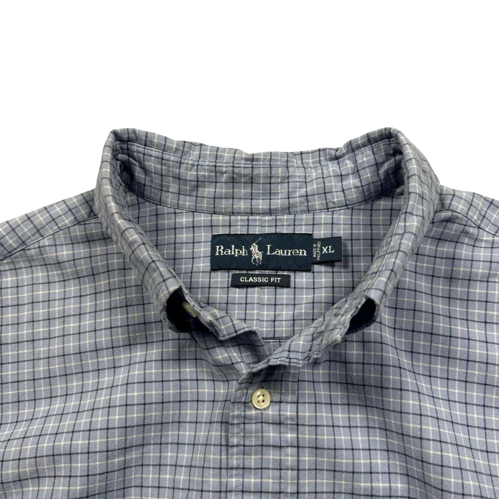 Ralph Lauren VINTAGE Ralph Lauren Shirt Mens XL Classic Fit Plaid Blue Button Down Long Sleeve Womens? Size US XL / EU 56 / 4 - 5 Thumbnail