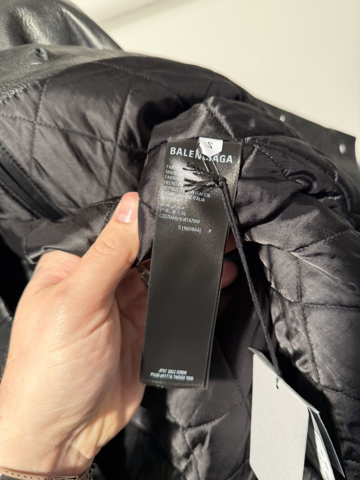 Balenciaga NEW - Summer 23 Buffalo Denim Style Trucker Leather Jacket S Size US S / EU 44-46 / 1 - 14 Thumbnail