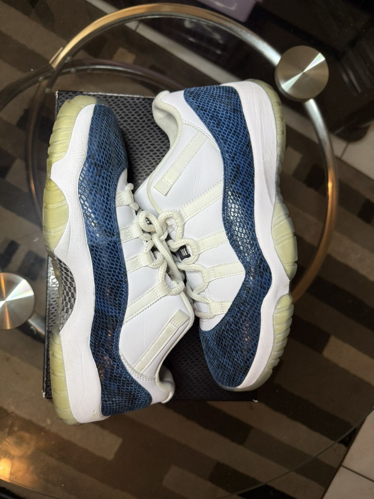 Jordan Brand Retro 11 Snakeskin/Blue Size US 10.5 / EU 43-44 - 4 Thumbnail
