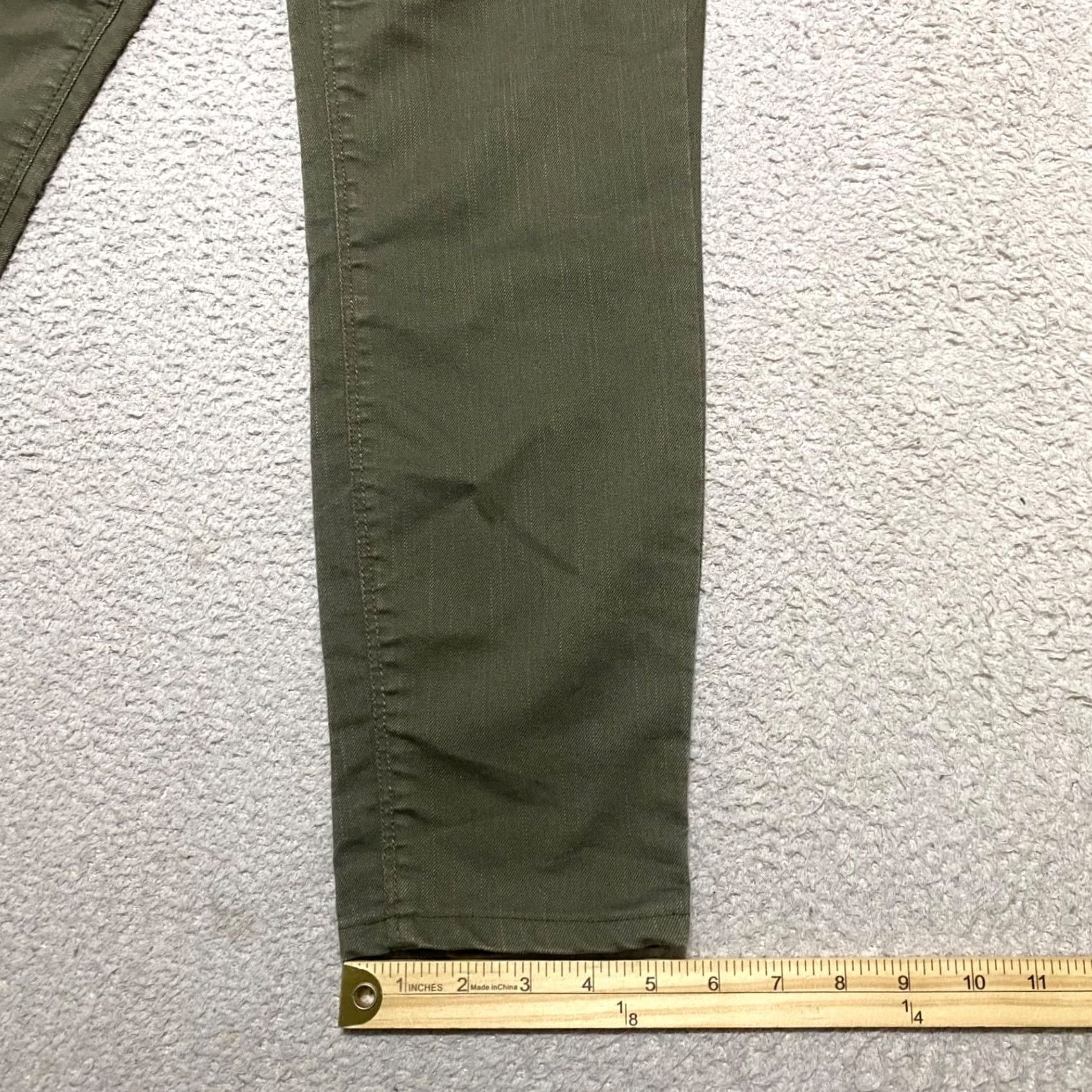 Apt. 9 Apt. 9 Jeans Green Denim Dark Wash Skinny Leg Crop Womens Size 2 Banded Mid Rise 5-Pocket Cotton Polyester Spandex Size 26" / US 2 / IT 38 - 5 Thumbnail