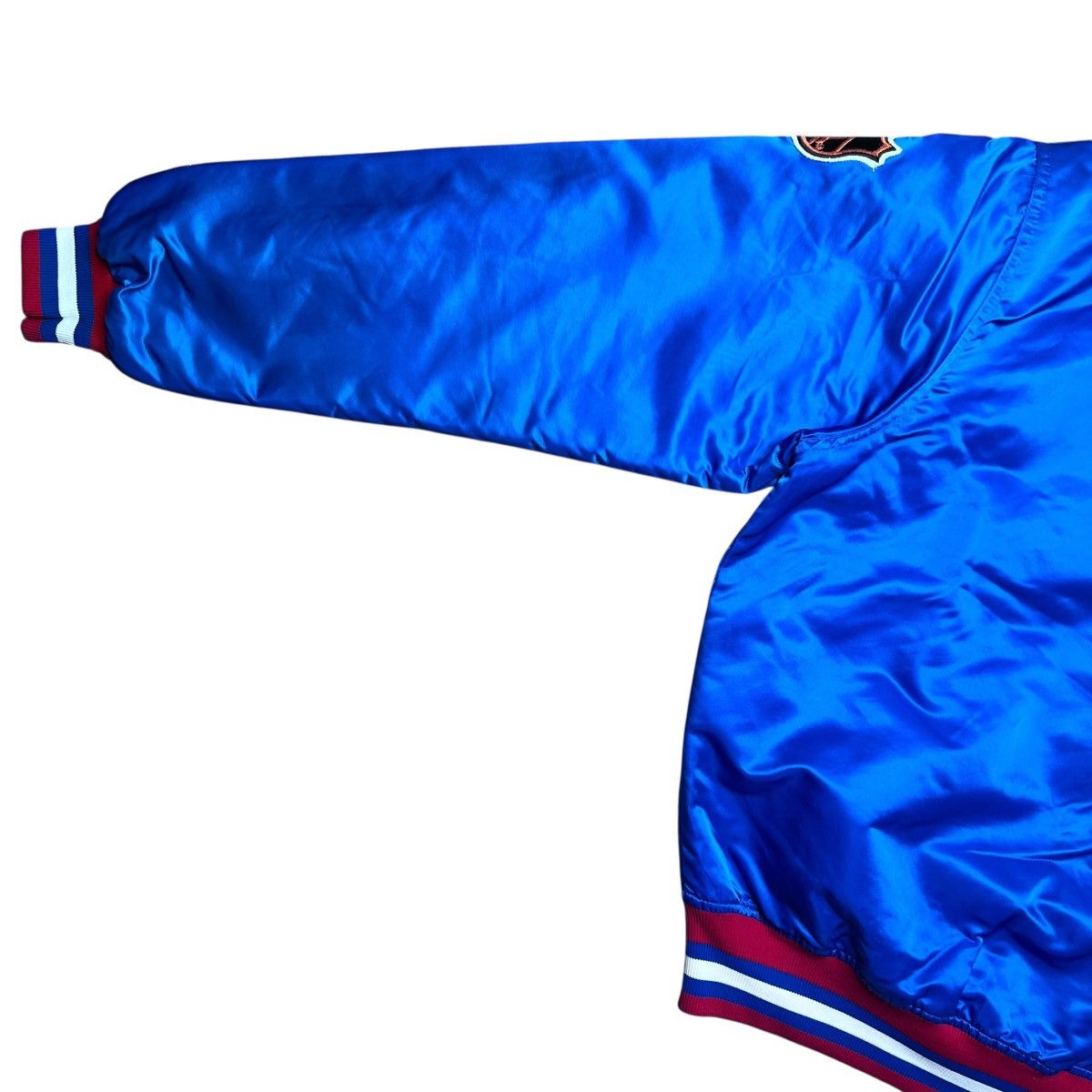 Starter 1990s NHL Winnipeg Jets Starter Spell Out Blue Satin Jacket Size US L / EU 52-54 / 3 - 15 Thumbnail
