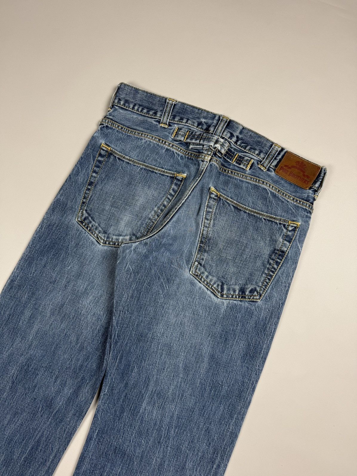 Pike Brothers Pike Brothers Men’s Selvedge Denim Back Buckle Jeans Size 33 Size US 33 - 15 Thumbnail