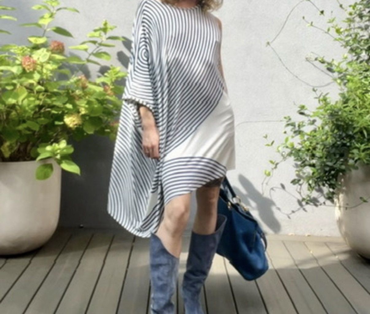 MM6 MM6 Assymetrical Striped Dress Size S / US 4 / IT 40 - 2 Thumbnail