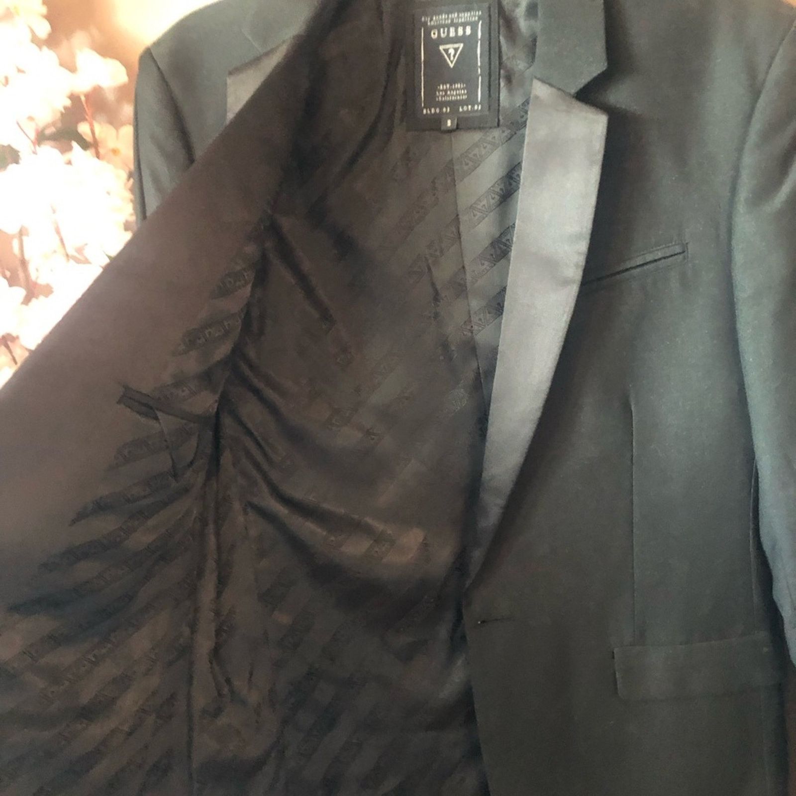 Guess Guess blazer jacket shiny collar speckle black. Size US S / EU 44-46 / 1 - 8 Thumbnail