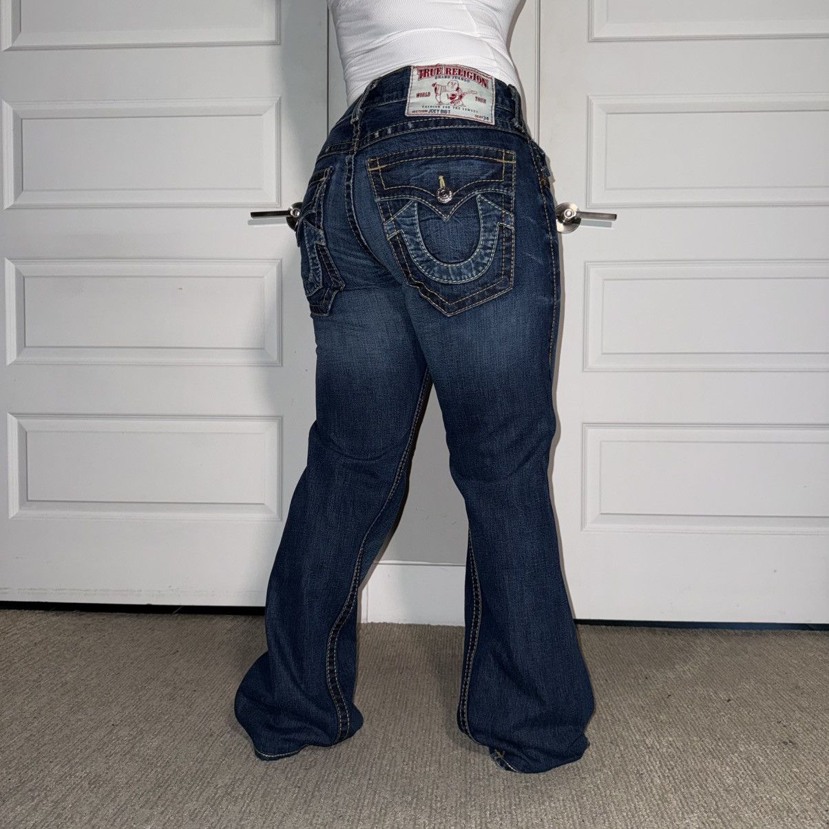 True Religion True Religion Joey Big T Flare Dark Jeans Size 32" / US 10 / IT 46 - 5 Thumbnail