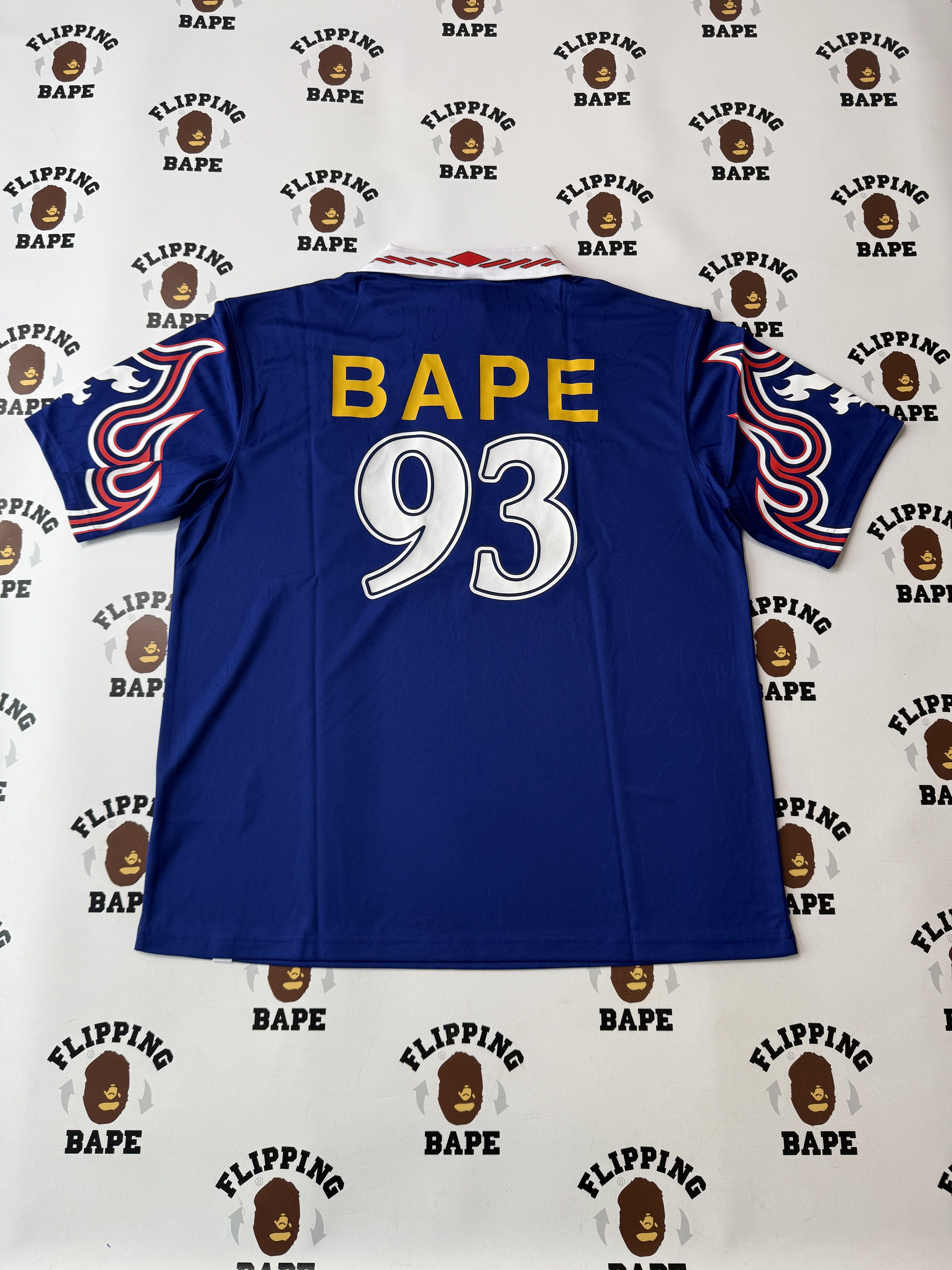 Adidas × Bape BAPE X ADIDAS SSL FLAME JERSEY Size US M / EU 48-50 / 2 - 2 Thumbnail