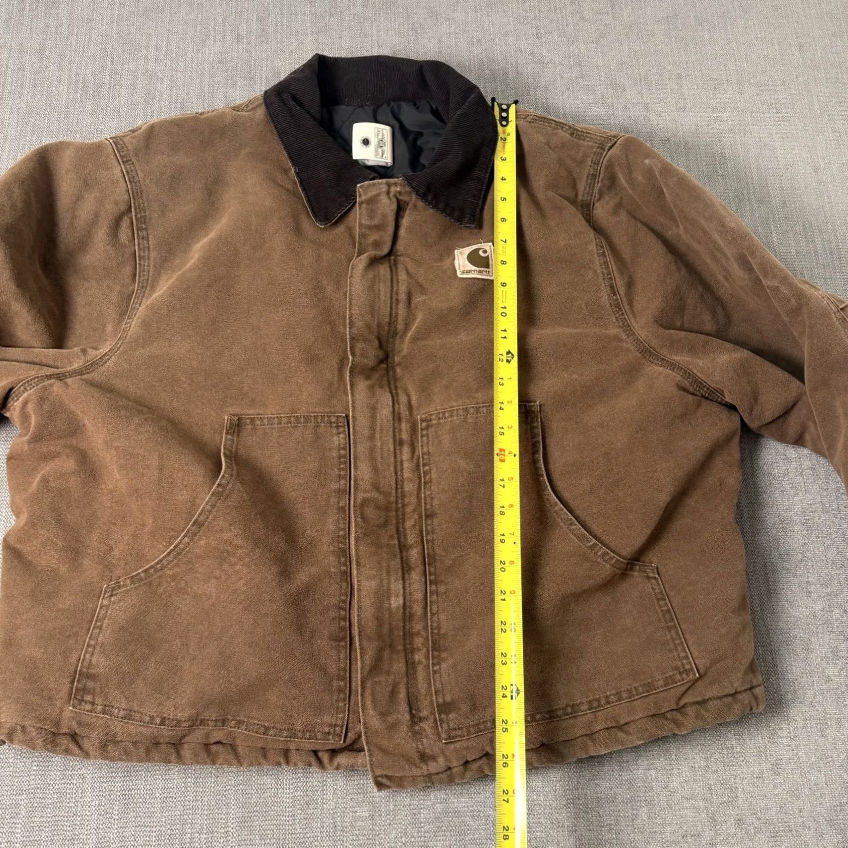 Carhartt VINTAGE Carhartt J22 CHT Faded Brown Arctic Jacket 2XL Men Brown Overcoat Jacket Size US XXL / EU 58 / 5 - 7 Thumbnail