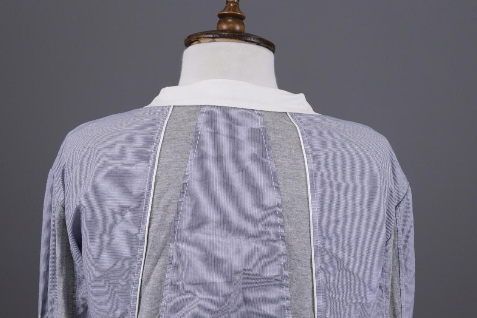 Designer Bottega Gray Designer Lagenlook Shirt Blouse Tunic Size XL Size XL / US 12-14 / IT 48-50 - 10 Thumbnail