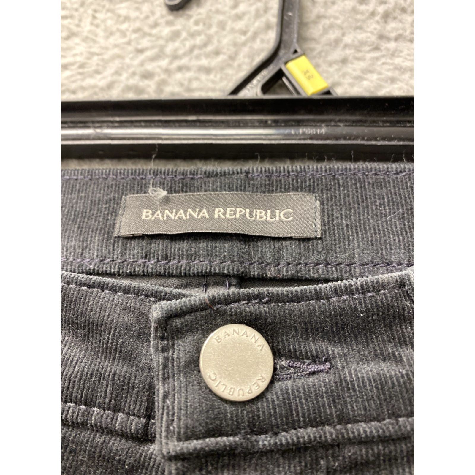 Banana Republic Banana Republic Pants Womens Charcoal Velvet Slim Tapered Zip Pockets 29x31 Dress Work Casual Size 29" - 3 Thumbnail