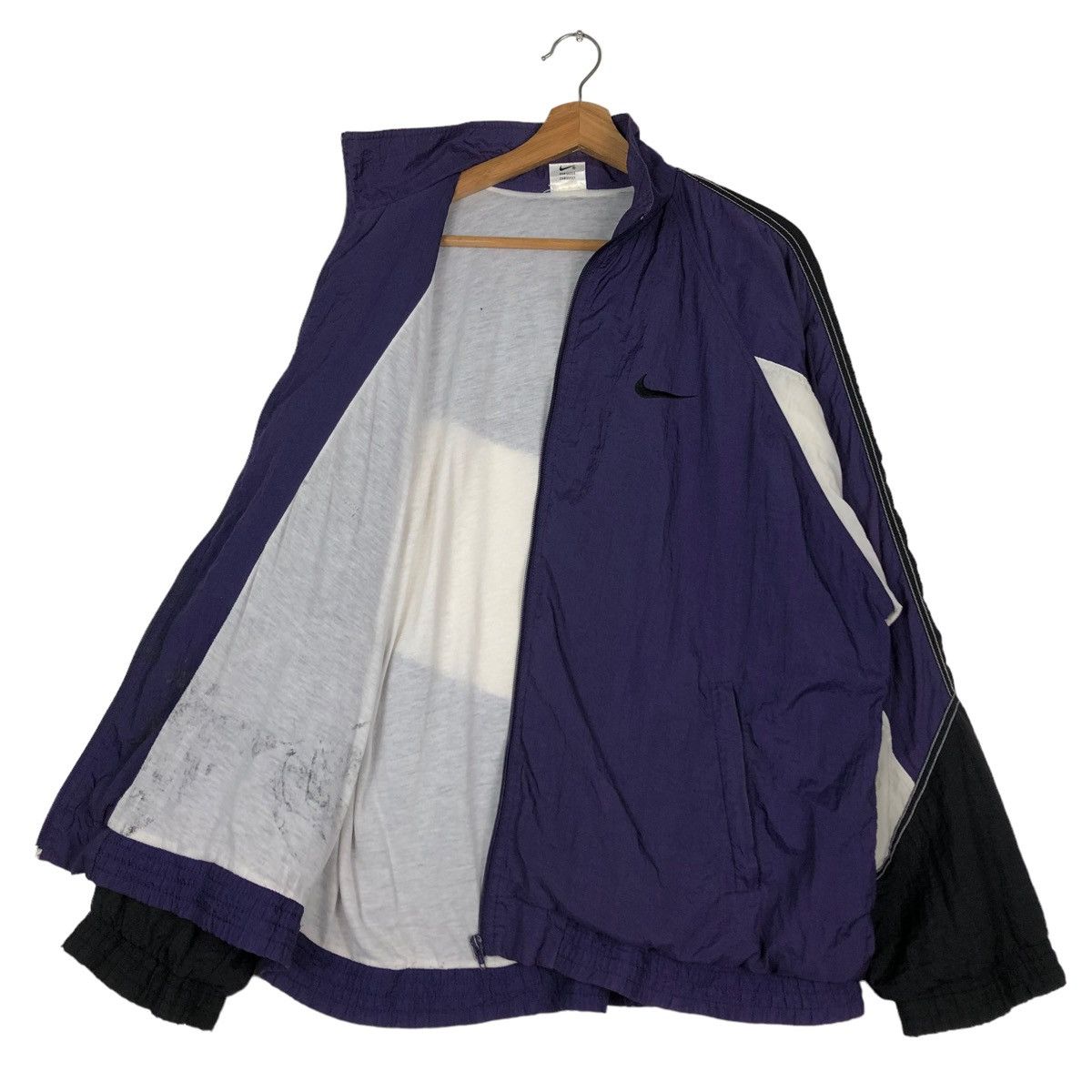 Nike 🔥VINTAGE NIKE COLOUR BLOCK LIGHT JACKET RUNNING Size US L / EU 52-54 / 3 - 11 Thumbnail