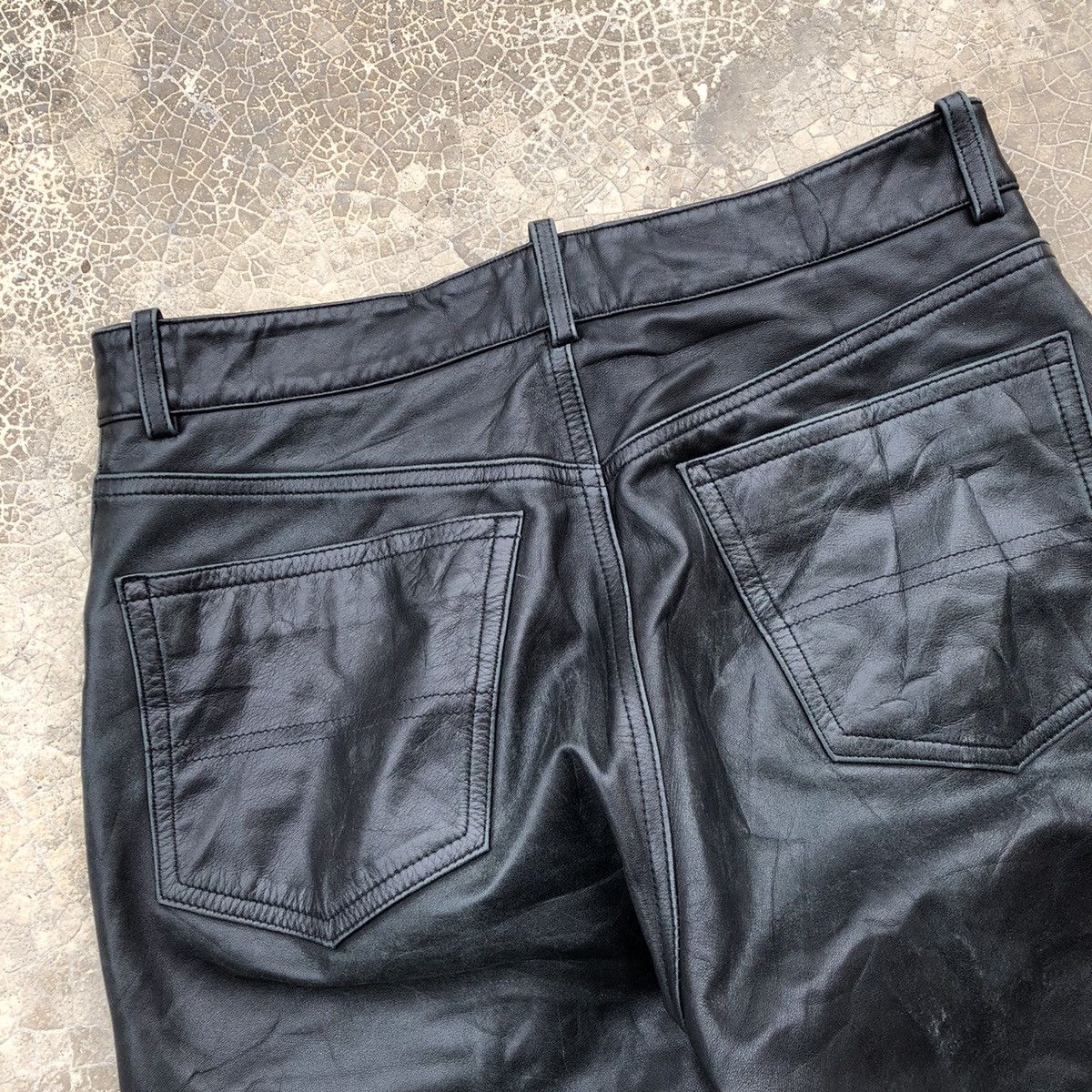 Leather × Paul Smith PAUL SMITH London Black Leather Pants Size US 31 - 9 Thumbnail