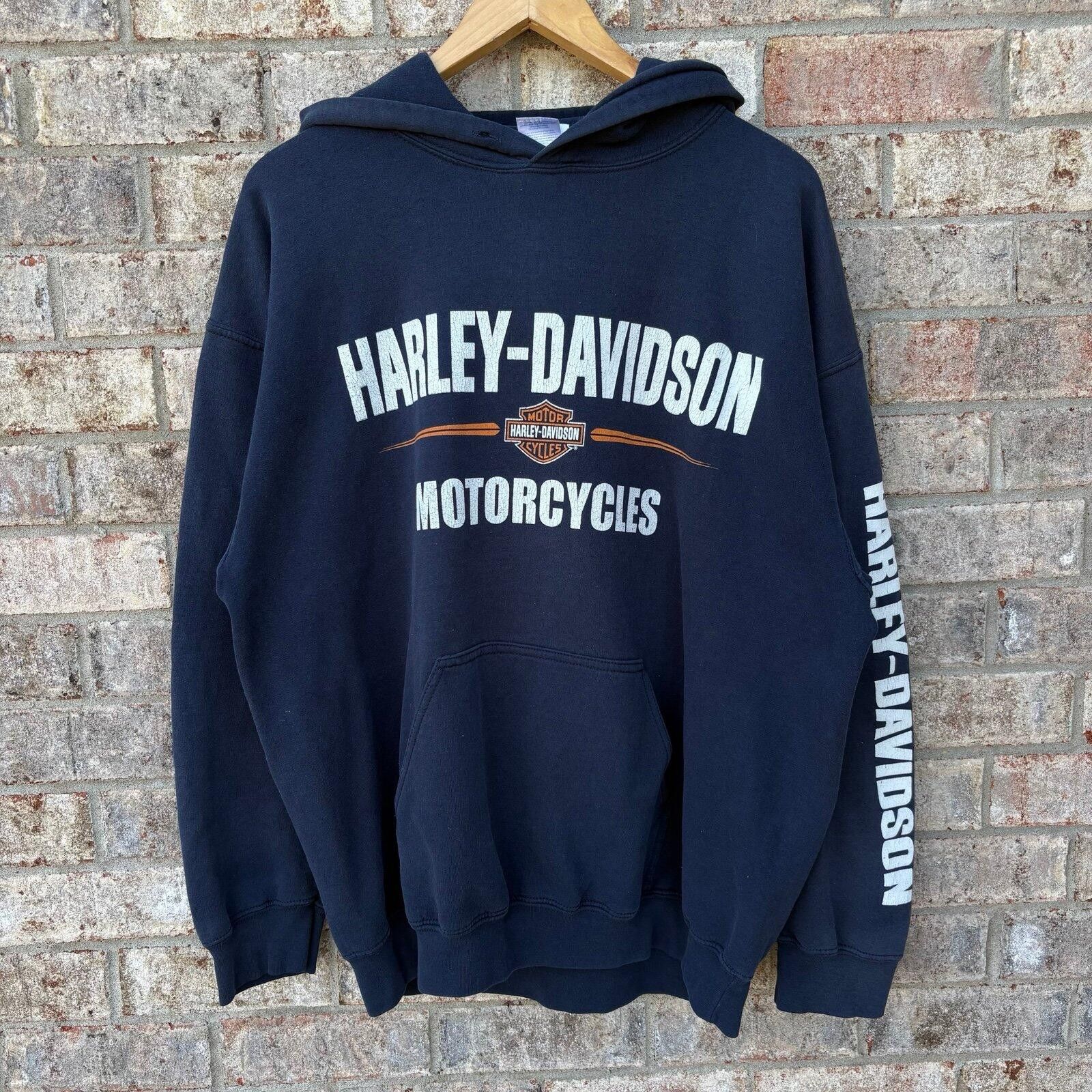 Harley Davidson Vintage 90s Harley-Davidson graphic hoodie Size US XL / EU 56 / 4 - 3 Thumbnail