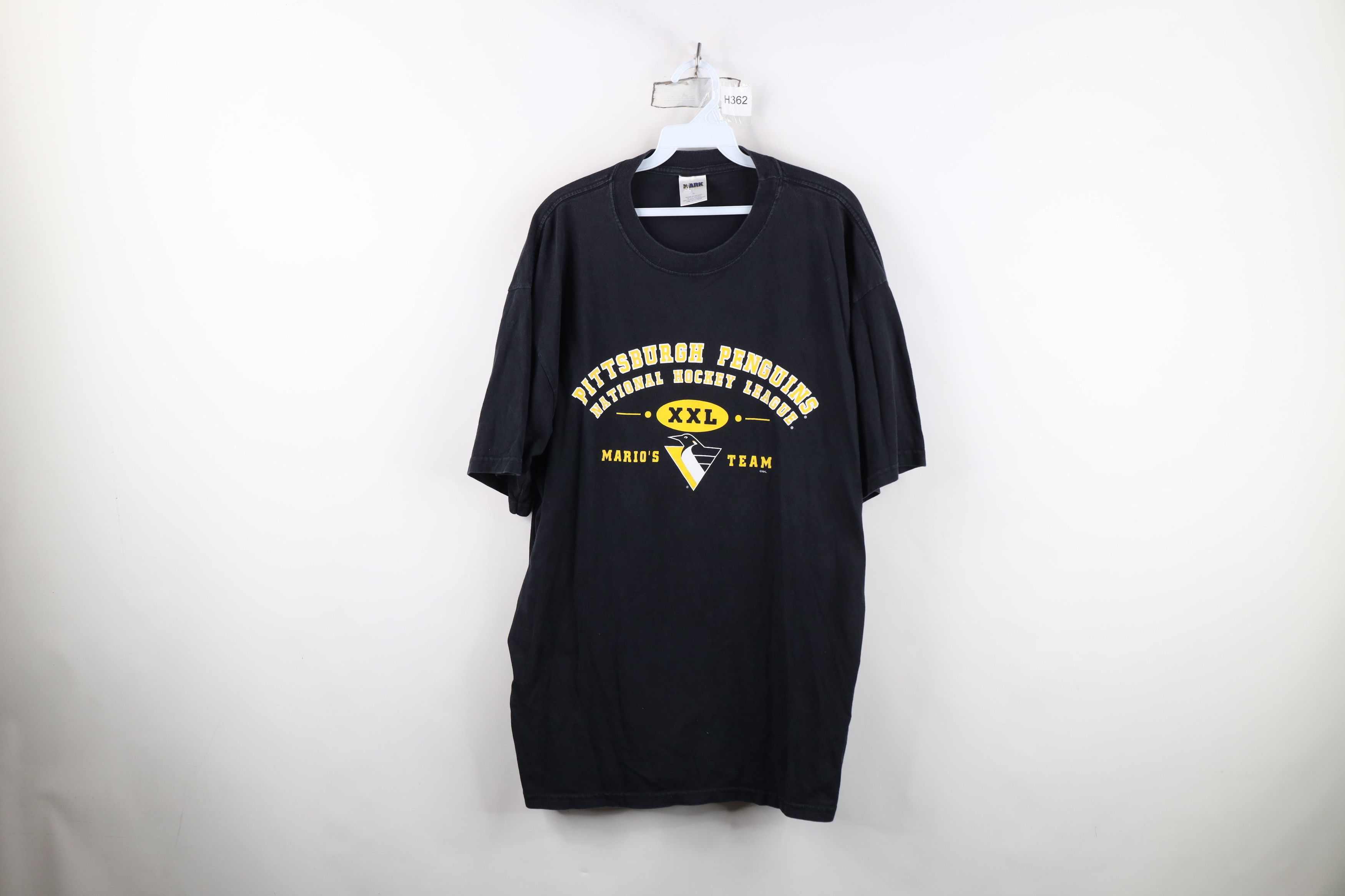 Vintage Vintage 90s Lemieux Pittsburgh Penguins Hockey T-Shirt Black Size US XL / EU 56 / 4 - 1 Thumbnail