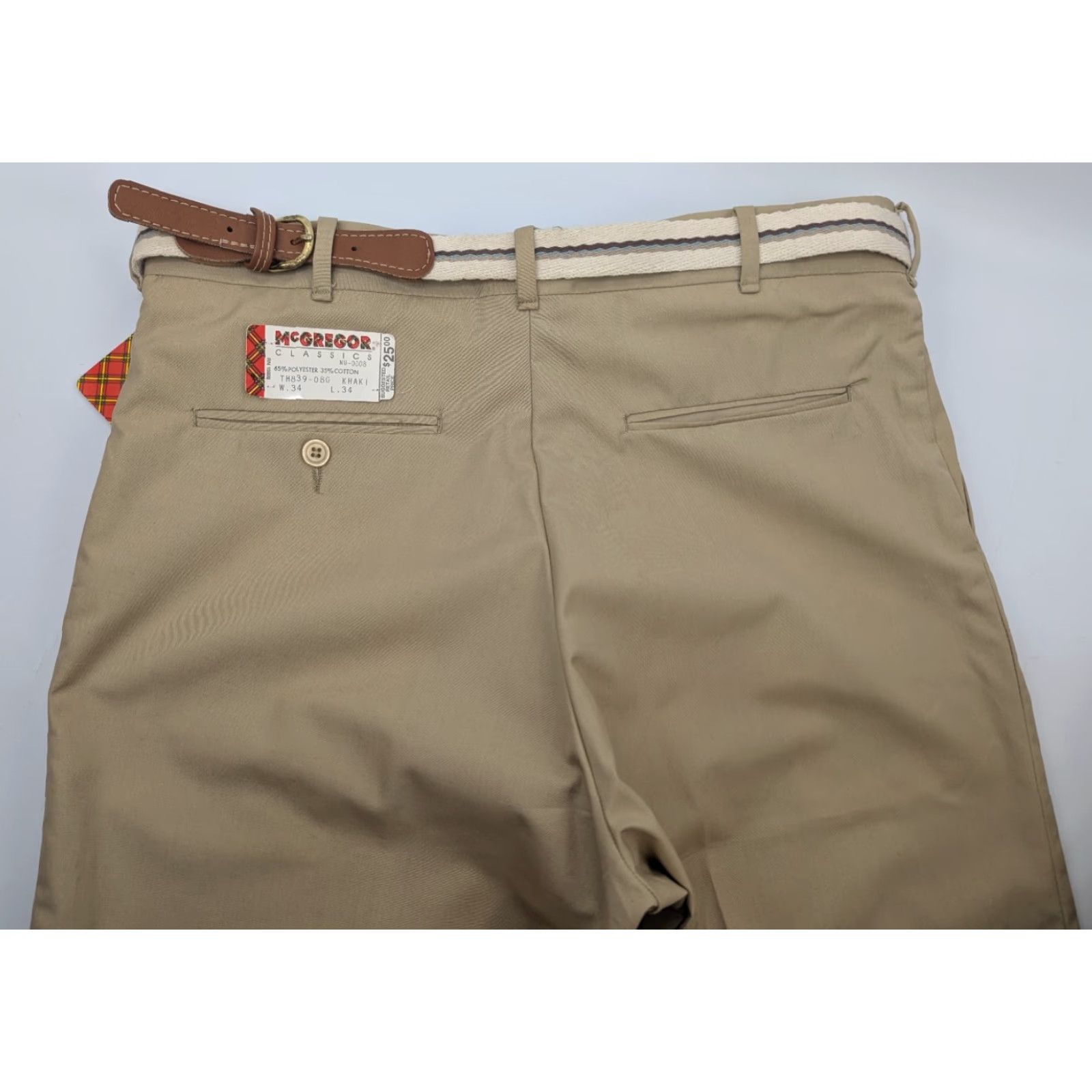McGregor VINTAGE McGregor Dress Pants Main Selling Point McGregor Pants Men 34 Inseam 34 Khaki 1970s Dress Pants Mens Size US 34 / EU 50 - 6 Thumbnail