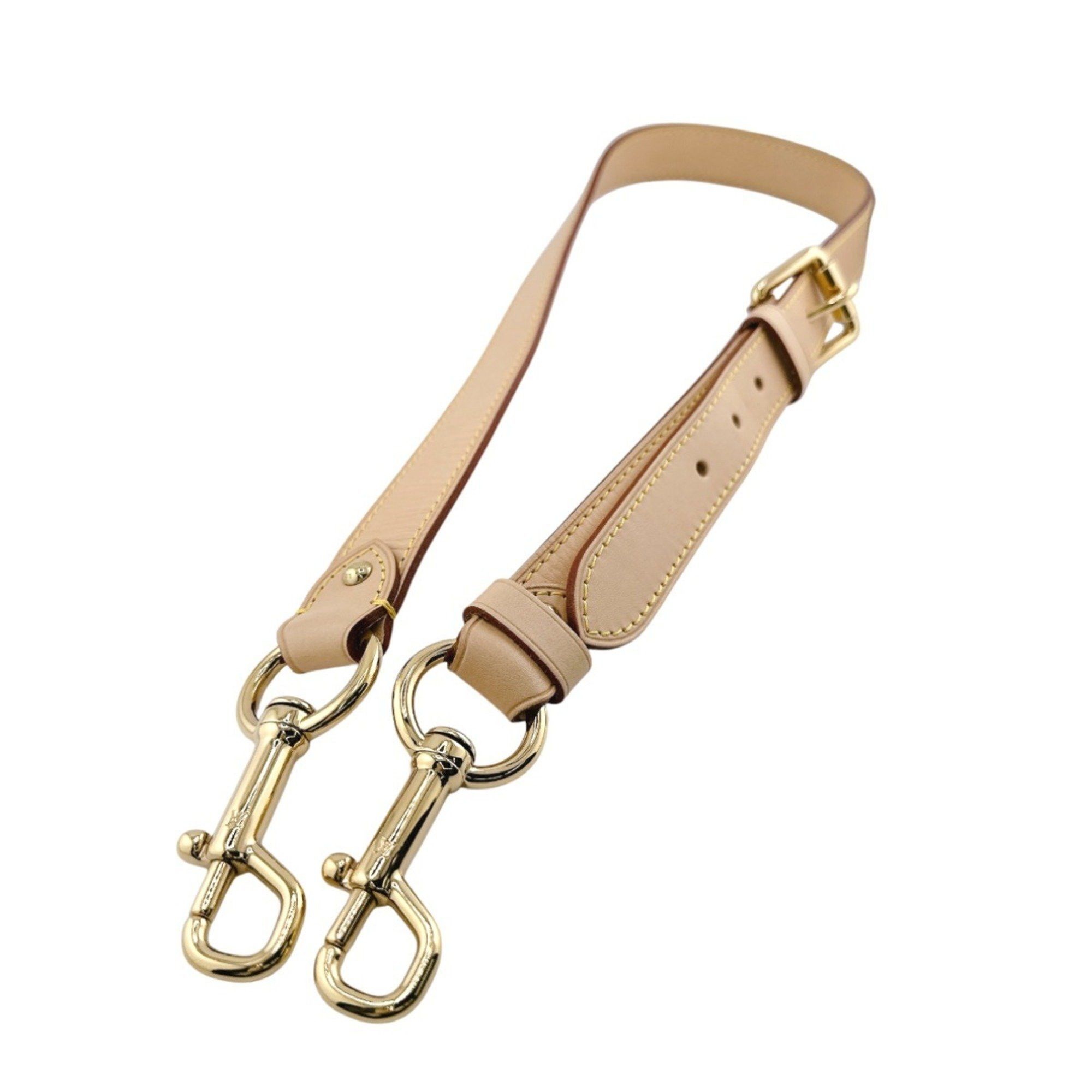 Louis Vuitton Louis Vuitton Shoulder strap, shoulder tanned leather, bag accessory, J14103, beige Size ONE SIZE - 1 Thumbnail
