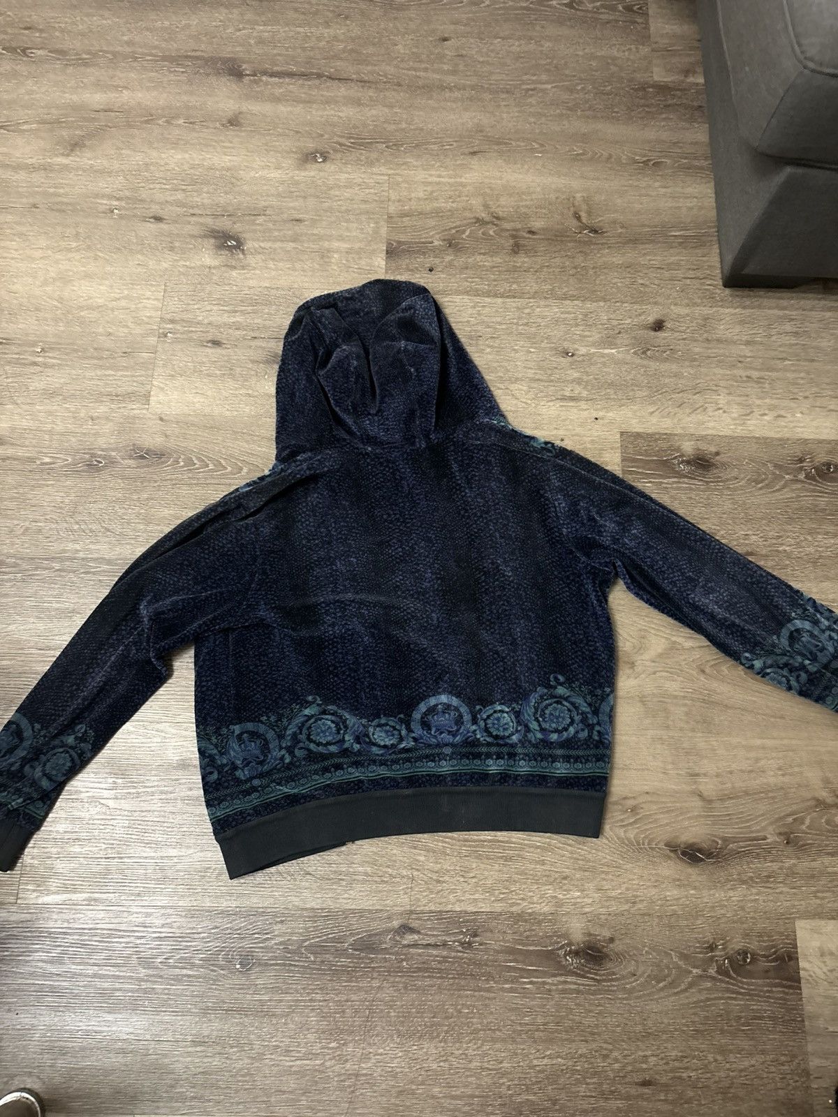 Versace Versace velour tracksuit jacket for men Size US M / EU 48-50 / 2 - 3 Thumbnail