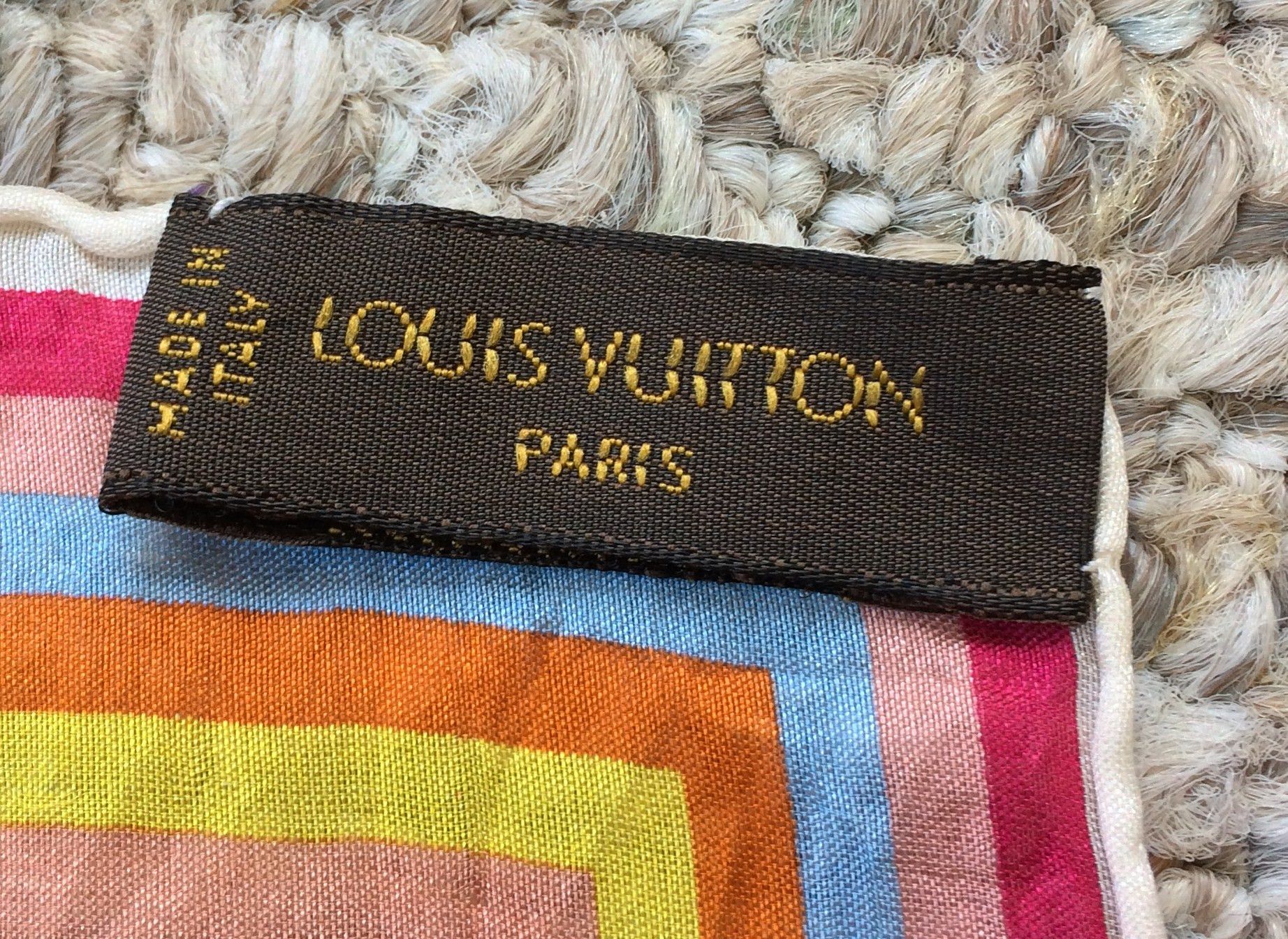 Louis Vuitton × Takashi Murakami S/S 2003 Louis Vuitton Murakami Monogram Silk Scarf Size ONE SIZE - 6 Thumbnail