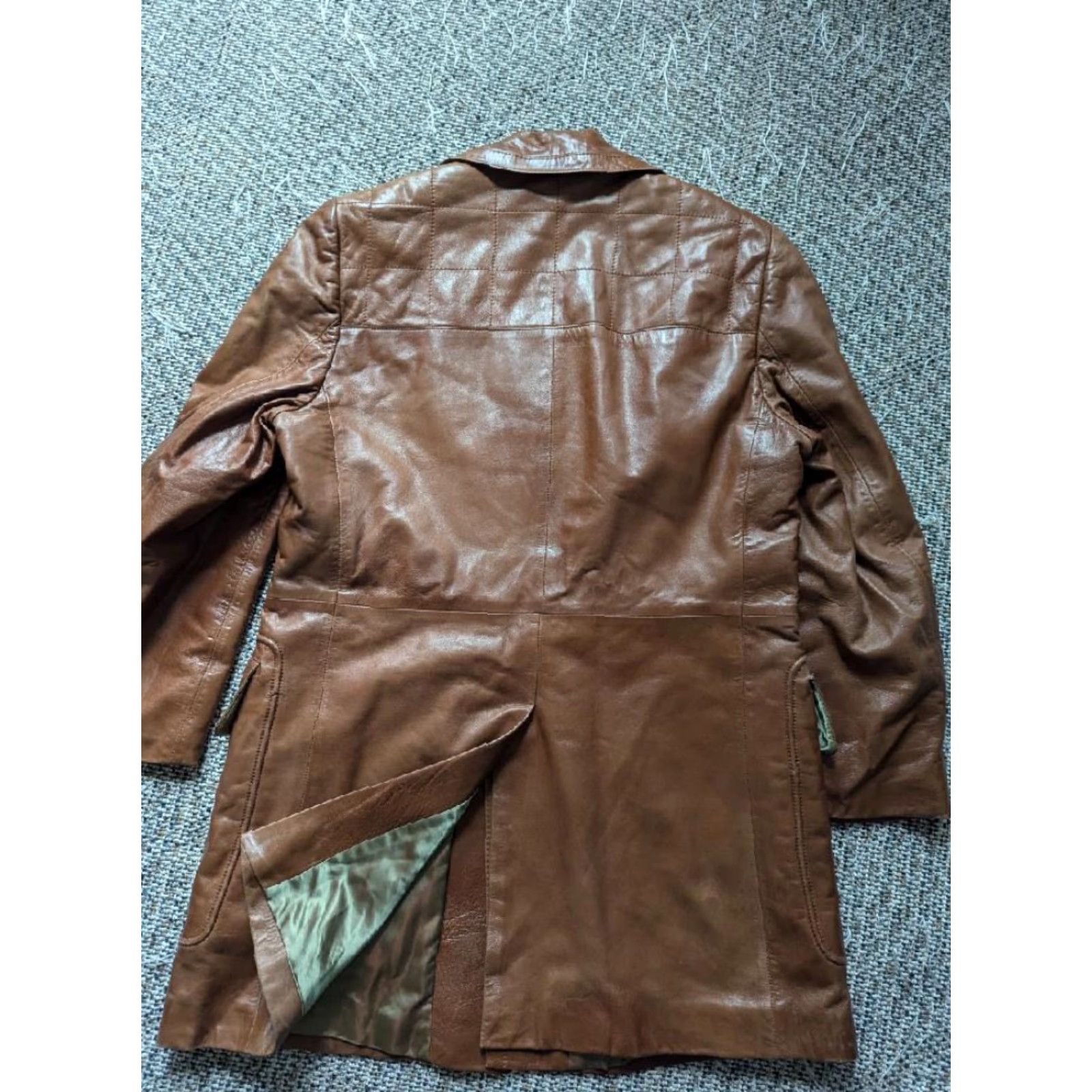 Vintage VINTAGE Cortefiel leather SHEEPSKIN butter-soft 40 overcoat Lambskin brown Overcoat Mens M Brown 40 in 22 35 18 24.5 90s Size US M / EU 48-50 / 2 - 2 Thumbnail