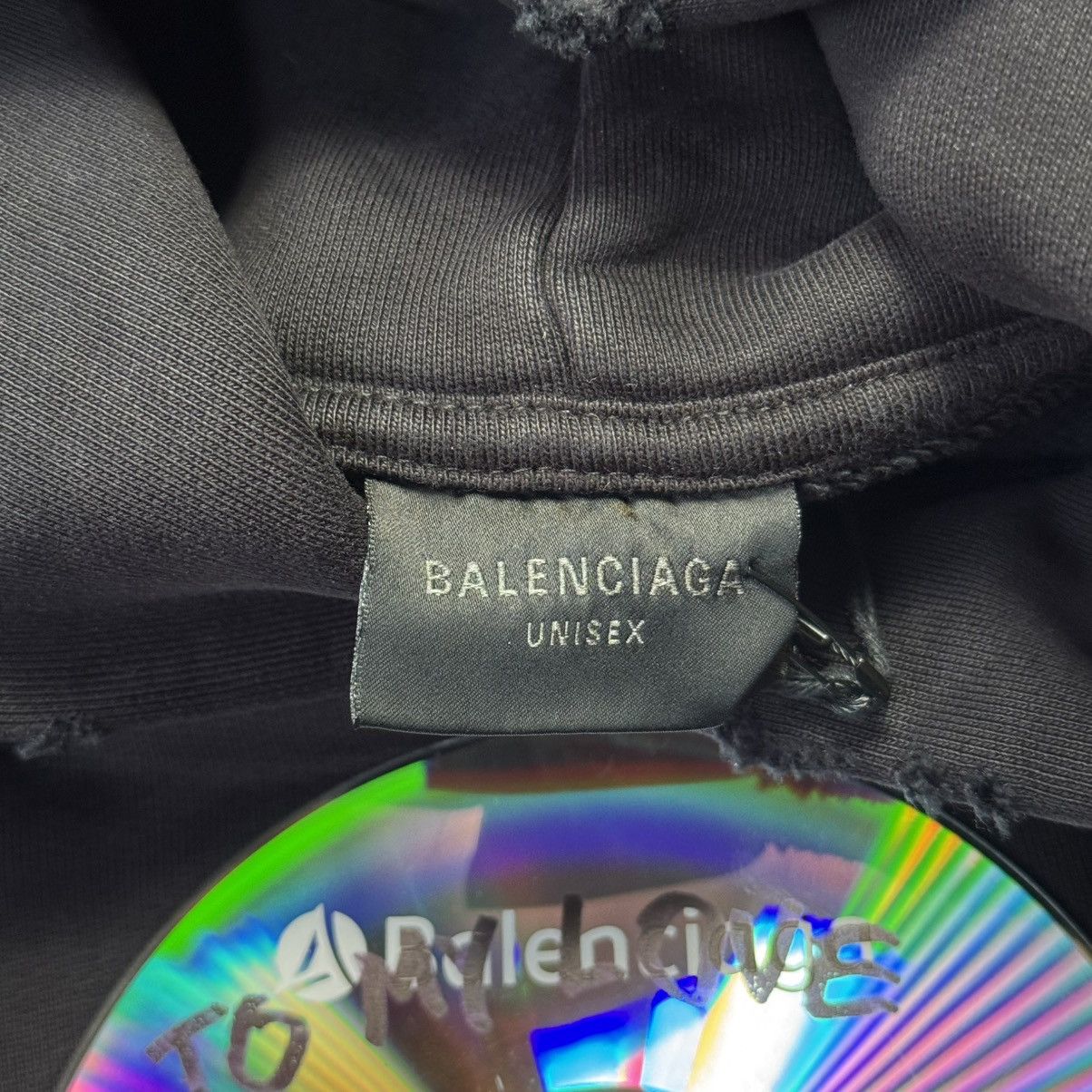 Balenciaga Balenciaga Valentine disk Hoodie capsule *rare* Size US M / EU 48-50 / 2 - 6 Thumbnail