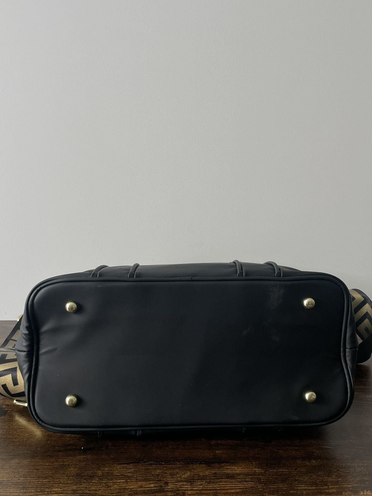 Versace Versace Parfums Hand Bags Luxury Black/Gold Size ONE SIZE - 6 Thumbnail