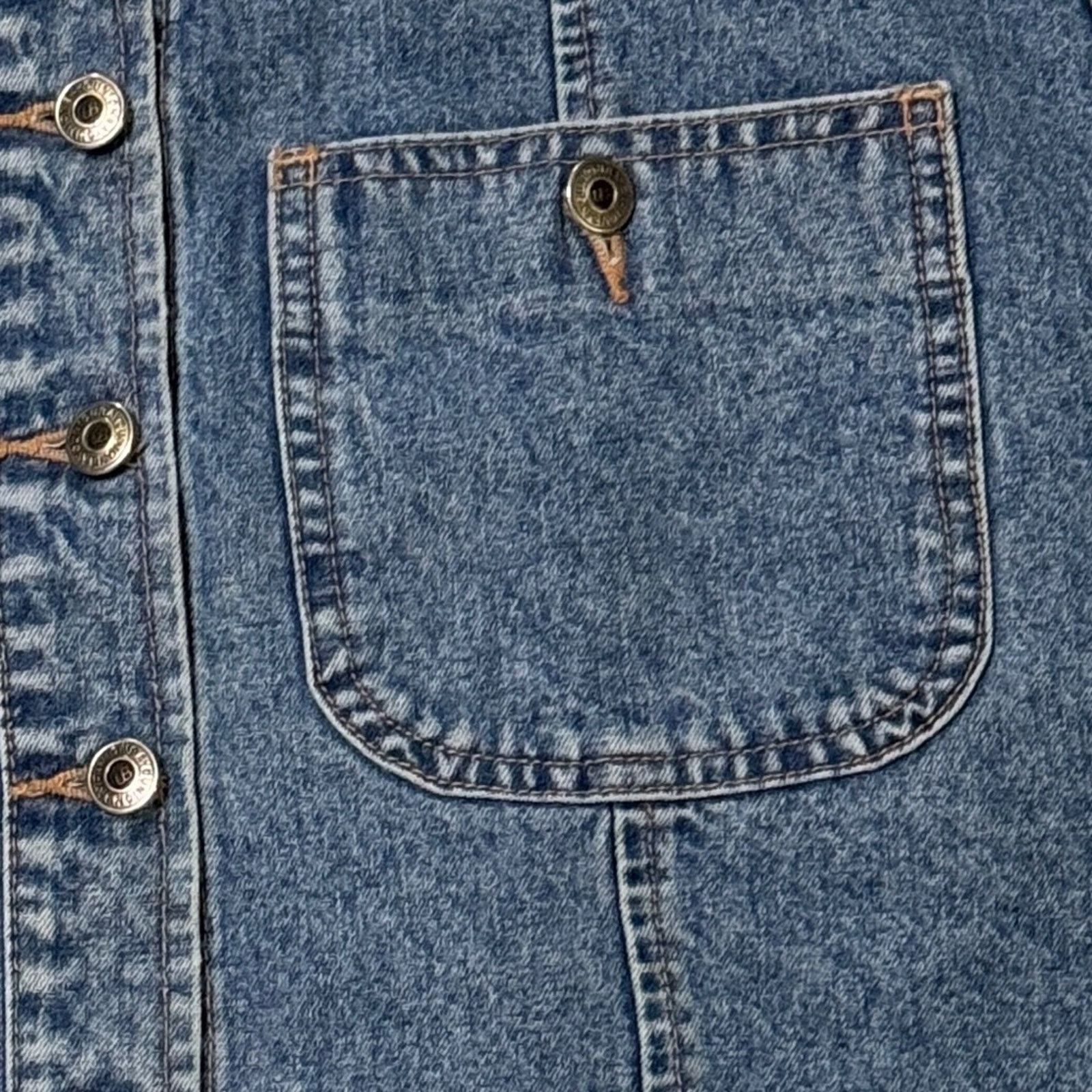 UNIONBAY UNIONBAY Vintage 90s Button Down Denim Mini Skirt Size 9 Size 28" / US 6 / IT 42 - 5 Thumbnail