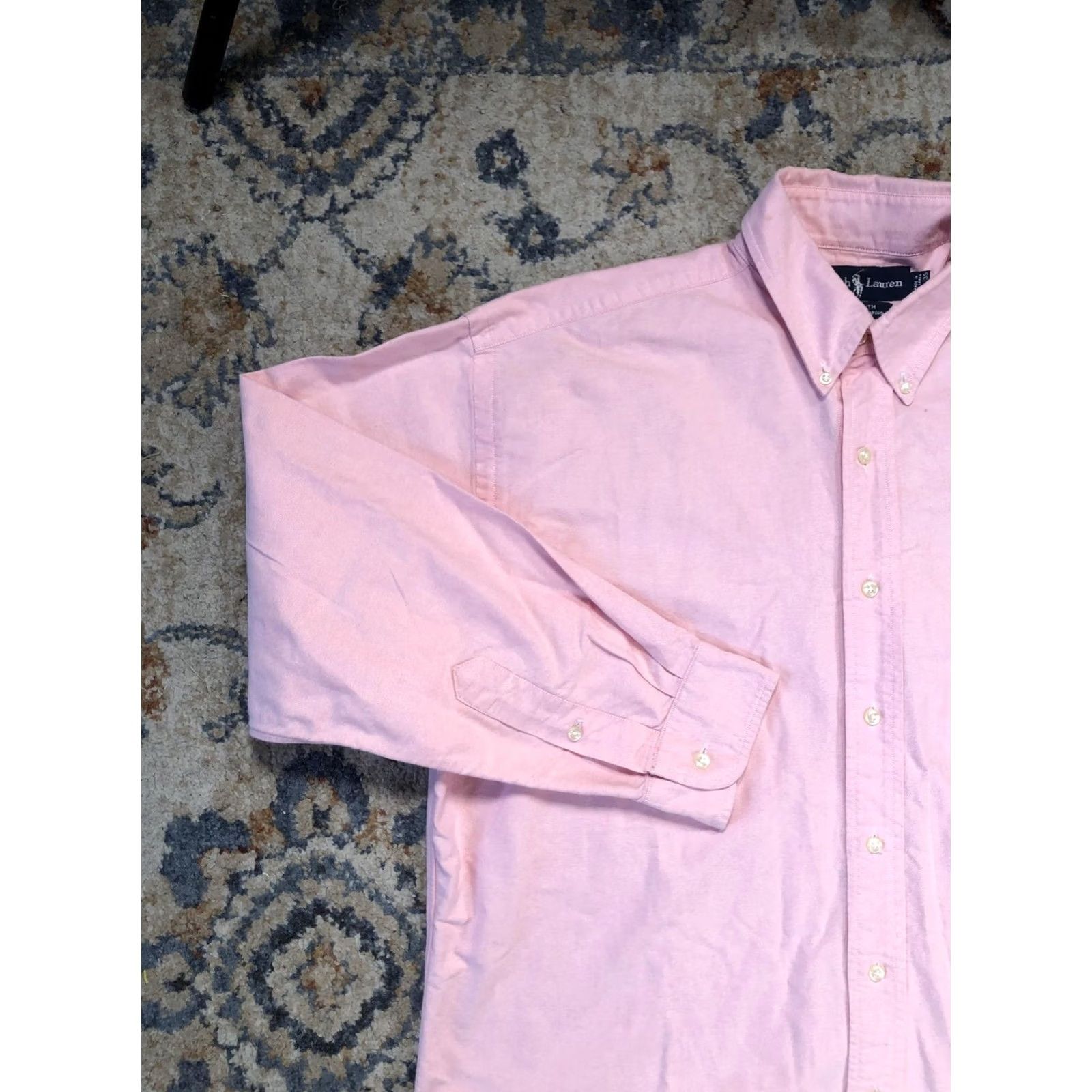 Ralph Lauren Ralph Lauren Shirt Mens Large Pink Oxford Long Sleeve Button Down Pony Logo Size US L / EU 52-54 / 3 - 3 Thumbnail