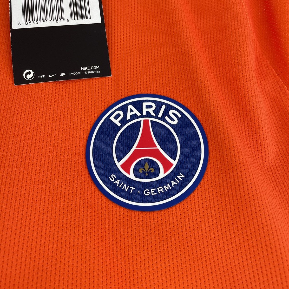 Nike Paris Saint-Germain Nike Authentic Long Sleeve Jersey PSG Size US XL / EU 56 / 4 - 6 Thumbnail