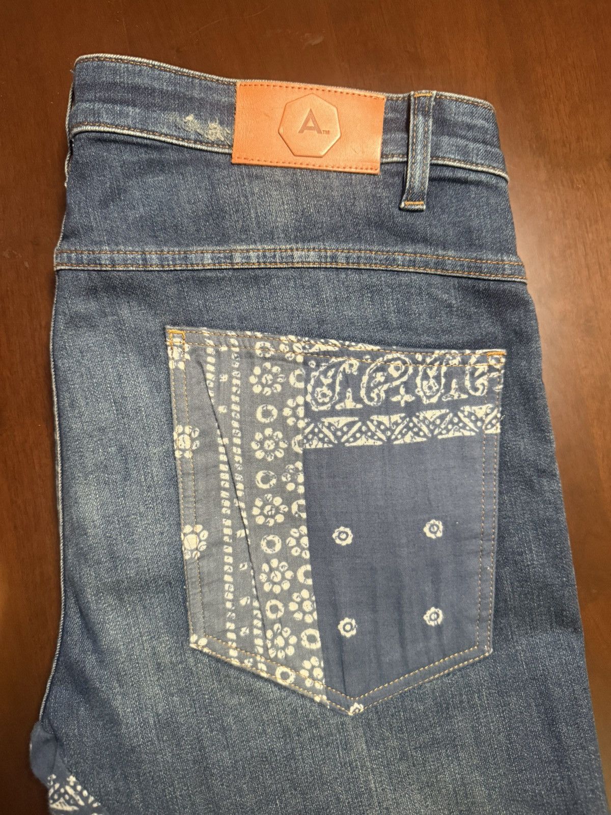 Alchemist The Alchemist Bandana Print Straight Leg Jeans Size US 36 / EU 52 - 5 Thumbnail
