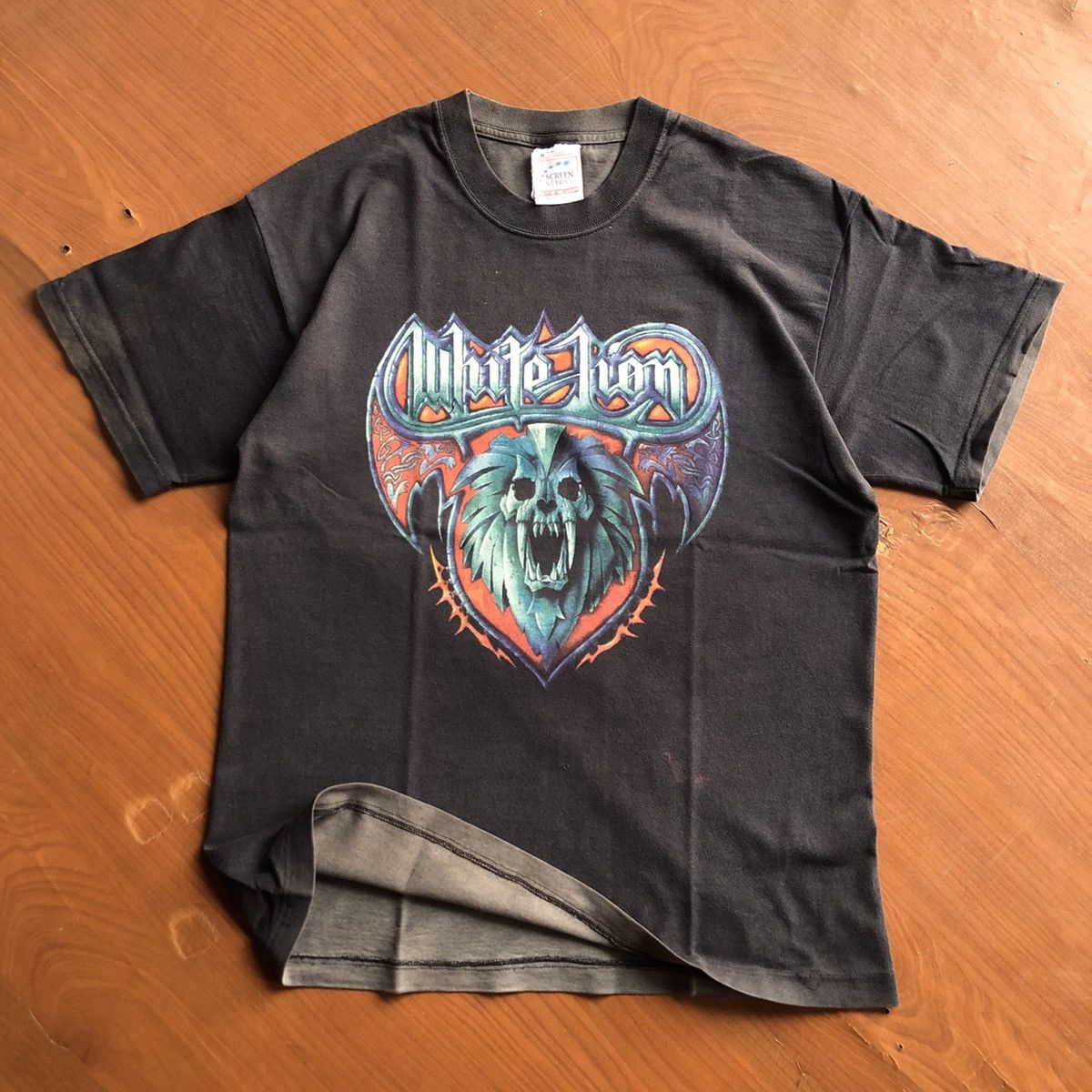 Band Tees × Vintage Vintage Band Shirt White Lion ScreenStars 80s-90s Size US M / EU 48-50 / 2 - 1 Thumbnail