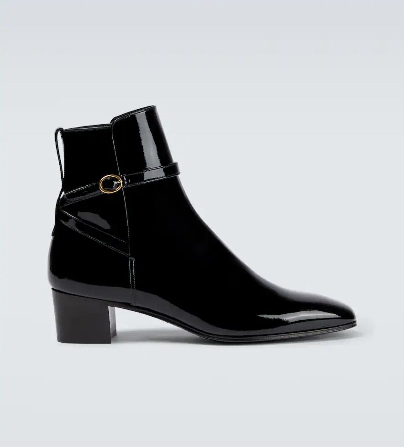 Saint Laurent Paris Saint Laurent Jodhpur patent leather ankle boots Size US 11 / EU 44 - 1 Thumbnail