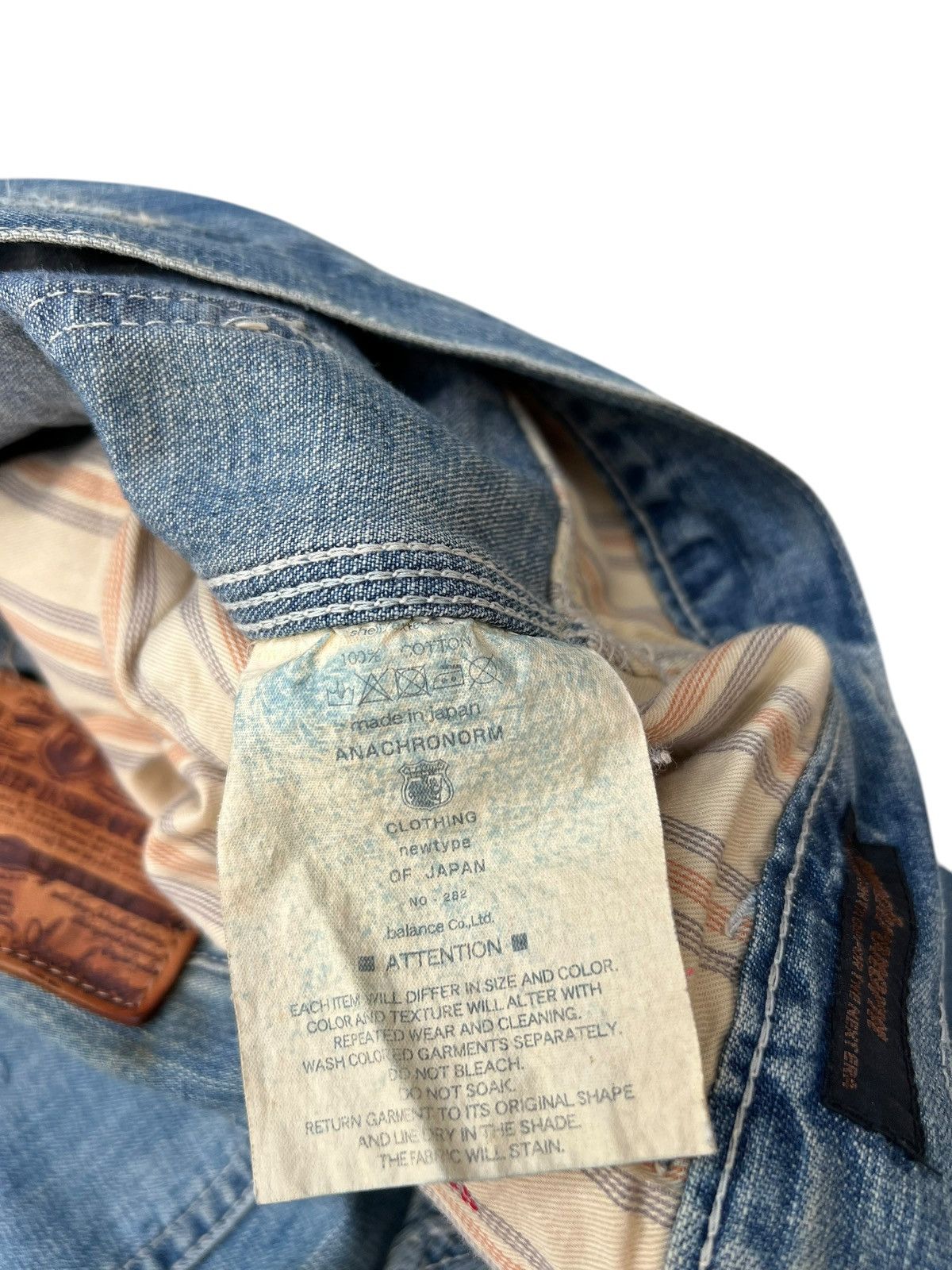ANACHRONORM Dirty Mud Anachronom Japan Distress Denim Double Knee Jeans Size US 34 / EU 50 - 20 Thumbnail