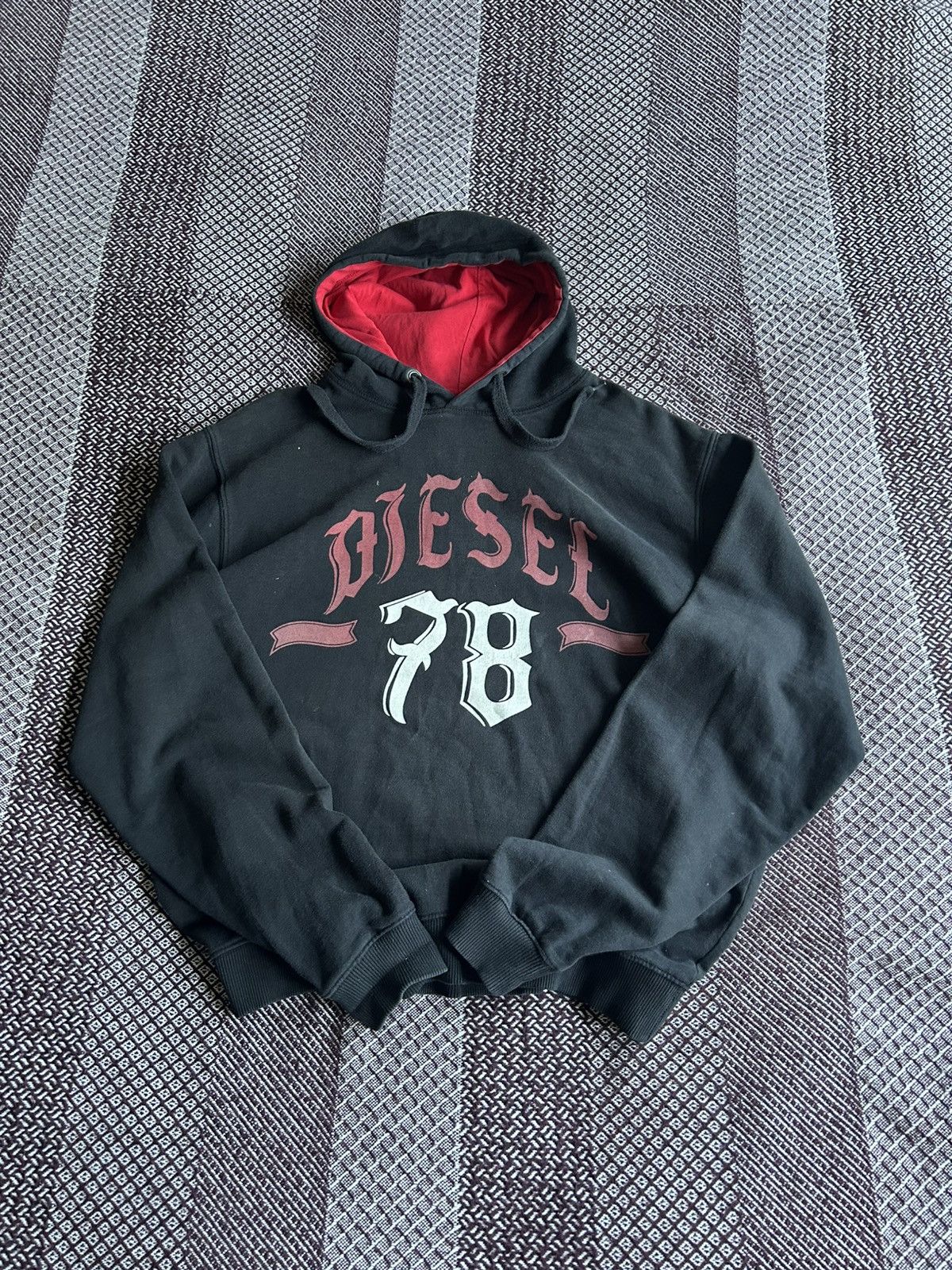Diesel Vintage Diesel 78 Big Logo Hoodie Unisex Streetwear Style XL Size US XL / EU 56 / 4 - 6 Thumbnail