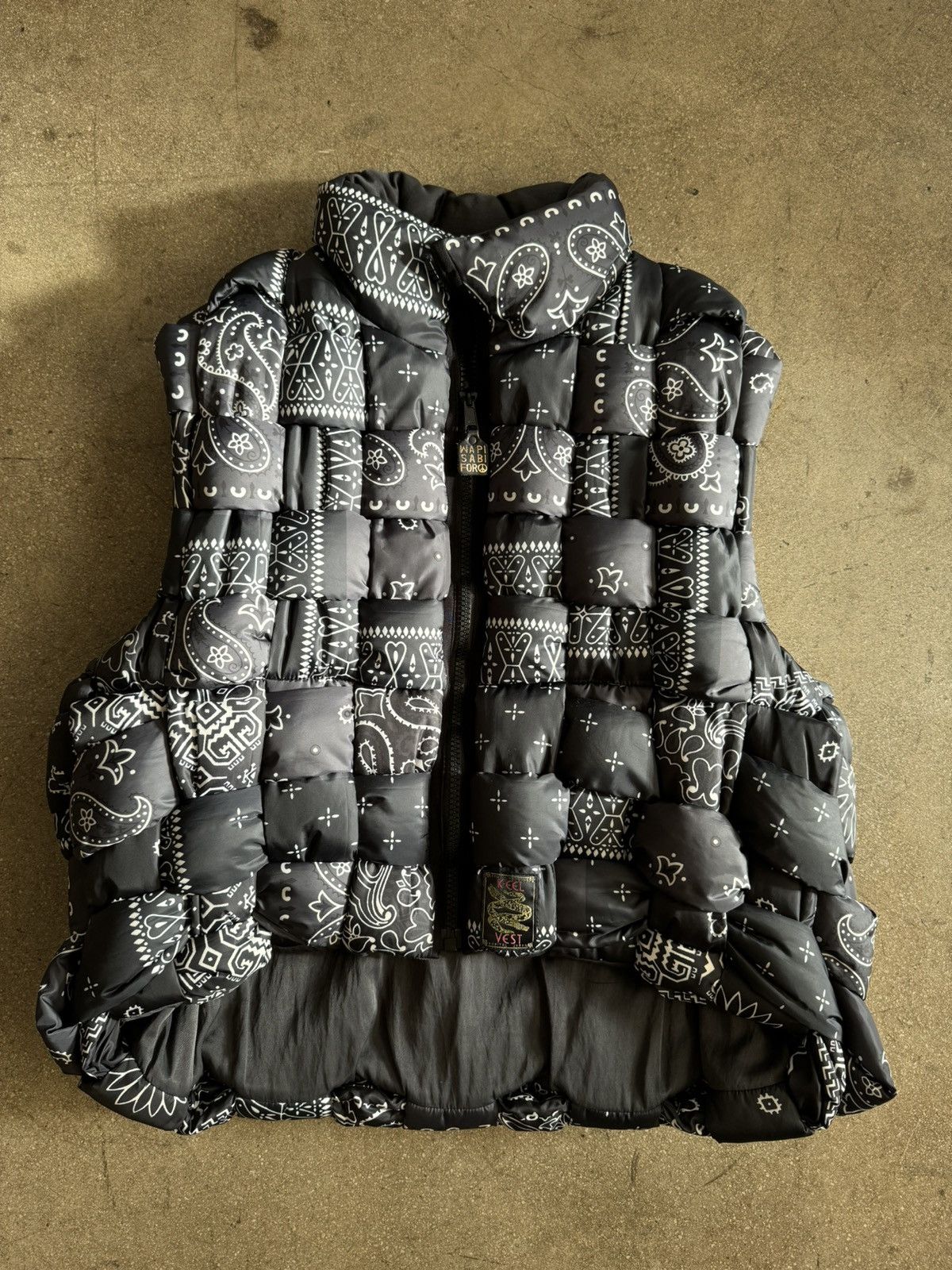 Kapital Reversible Keel Vest – Bandanna Print + Rayon