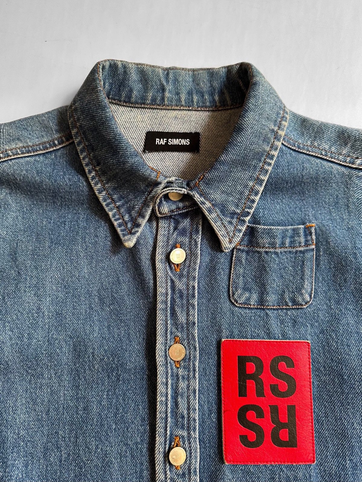 Raf Simons Raf simons patch denim shirt Size US L / EU 52-54 / 3 - 5 Thumbnail