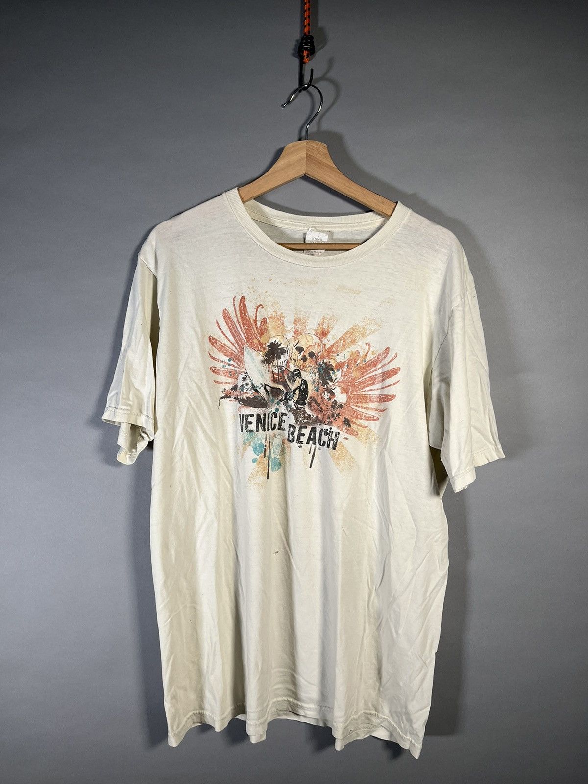 Vintage Vintage Venice Beach White Tee Size US L / EU 52-54 / 3 - 1 Thumbnail