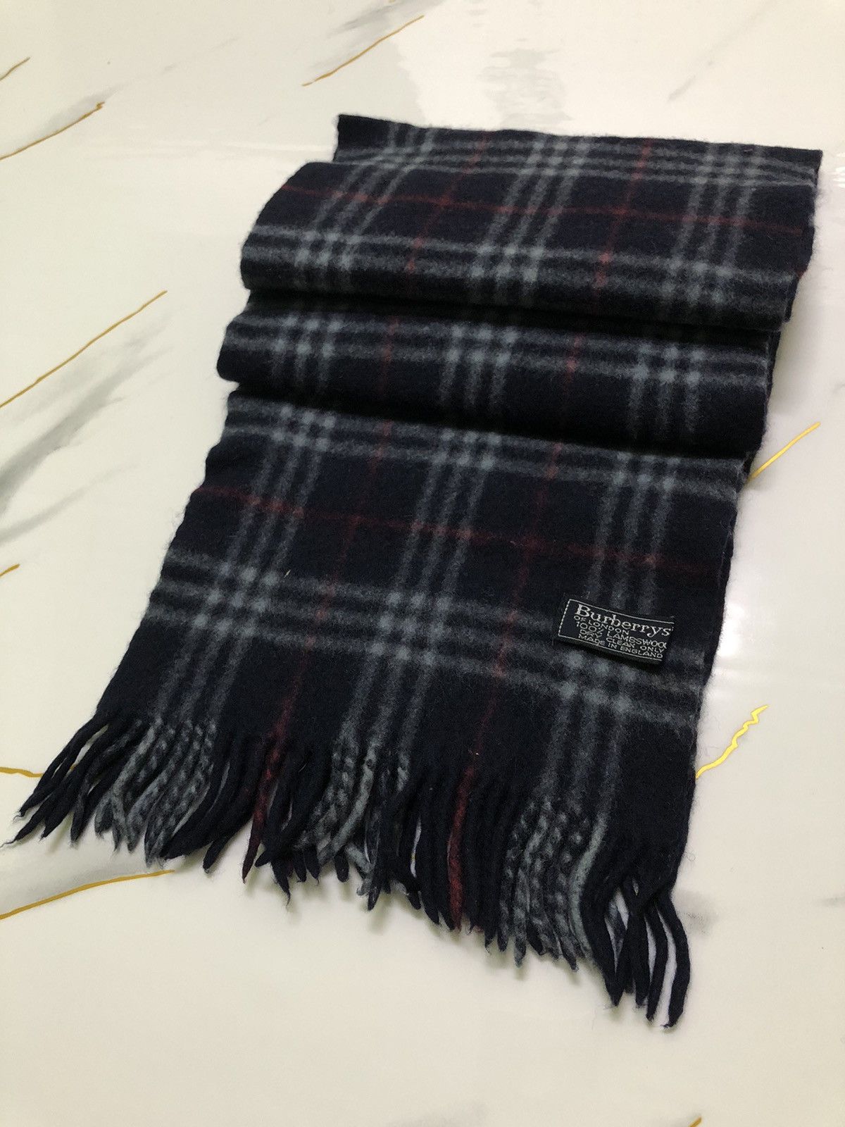 Burberry Vintage Burberry Muffler Scarf -(SC0013) Size ONE SIZE - 2 Thumbnail