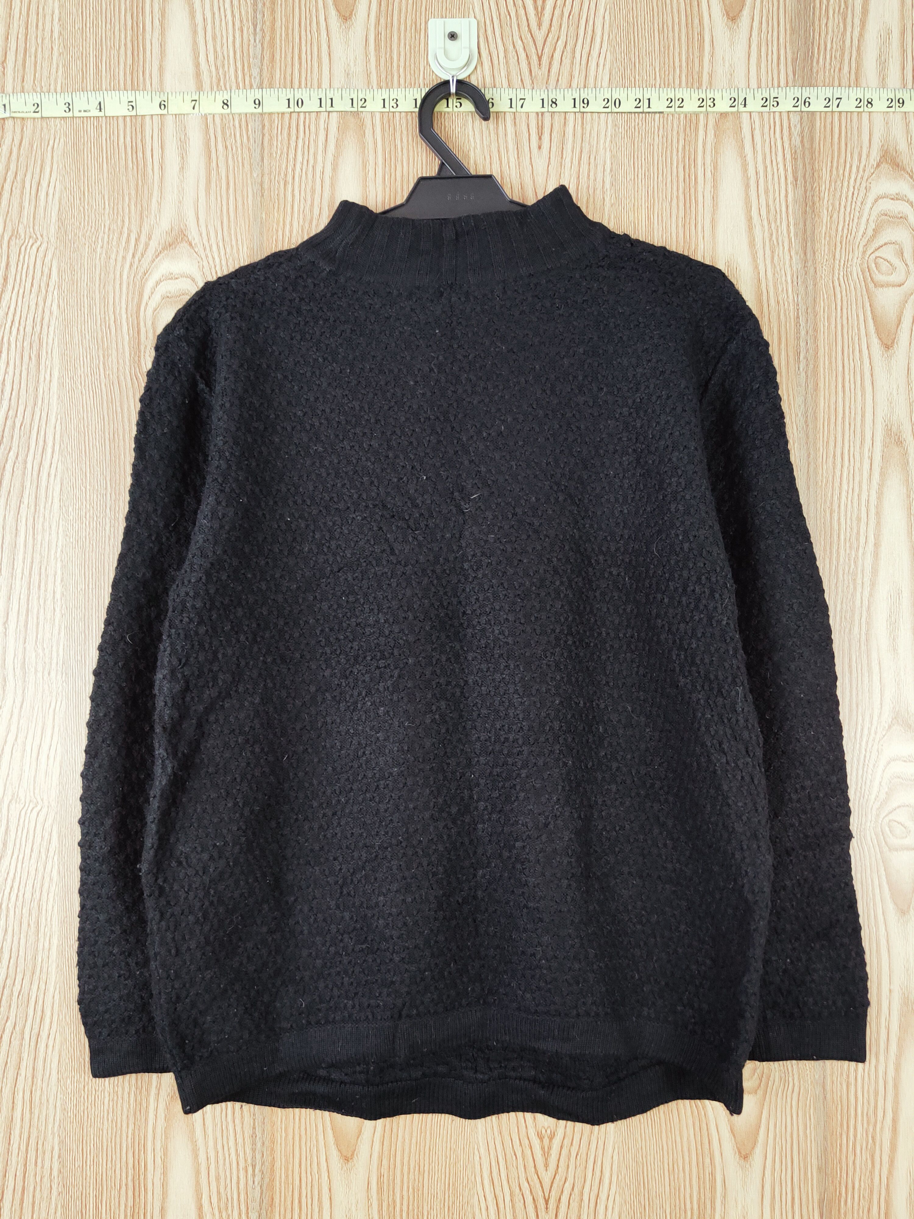 Homespun Knitwear × Japanese Brand × Vintage Chercheur Black Knitwear Sweatshirts #W867 Size M / US 6-8 / IT 42-44 - 7 Thumbnail
