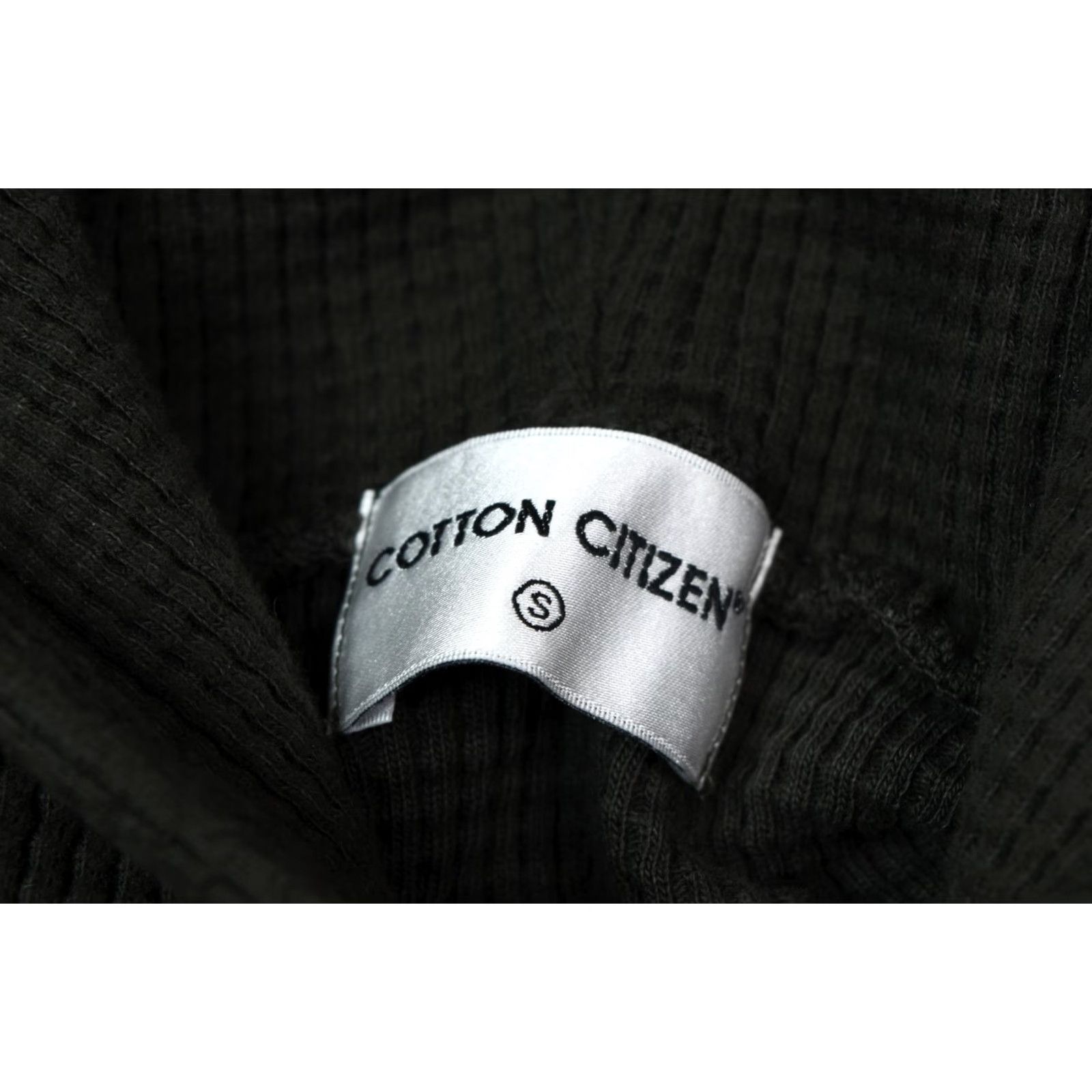 Vintage Cotton Citizen Thermal Waffle-Knit Cropped Hoodie Womens Small Green Long Sleeve Size S / US 4 / IT 40 - 7 Thumbnail