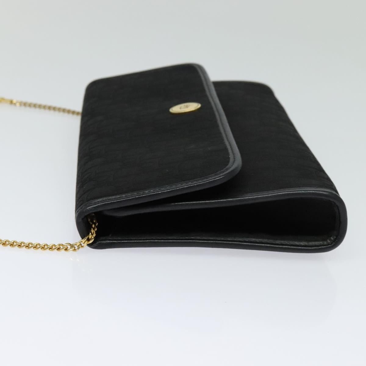 Dior DIOR Trotter Canvas Chain Shoulder Bag Black Gold Size ONE SIZE - 4 Thumbnail