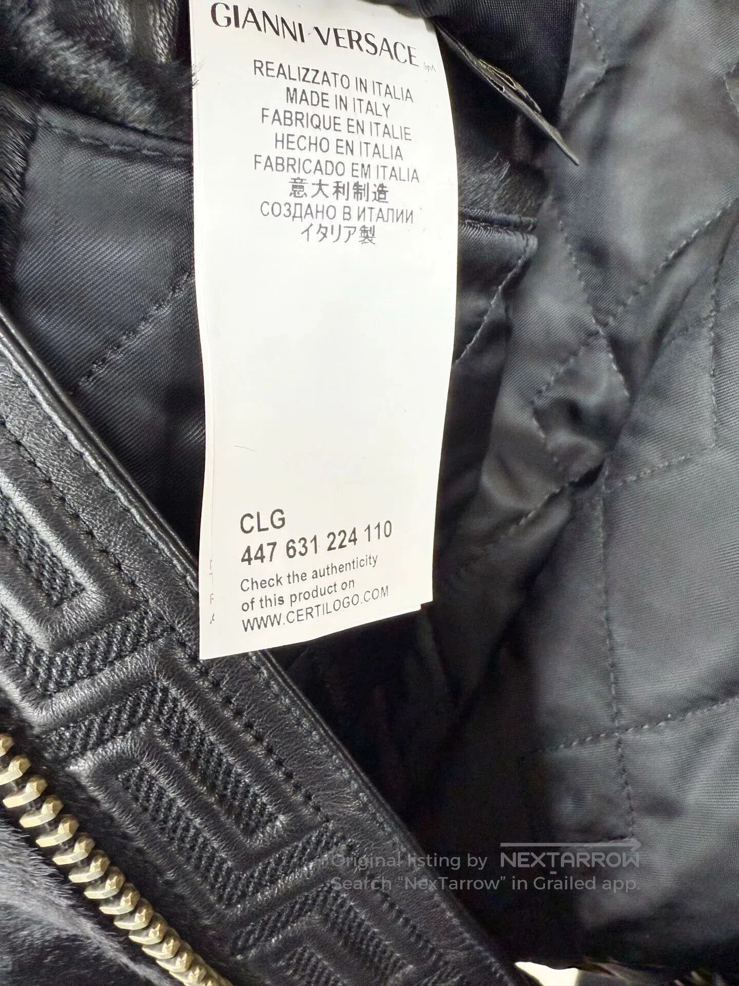 Versace VERSACE Lambskin Leather Jacket. Size US S / EU 44-46 / 1 - 7 Thumbnail